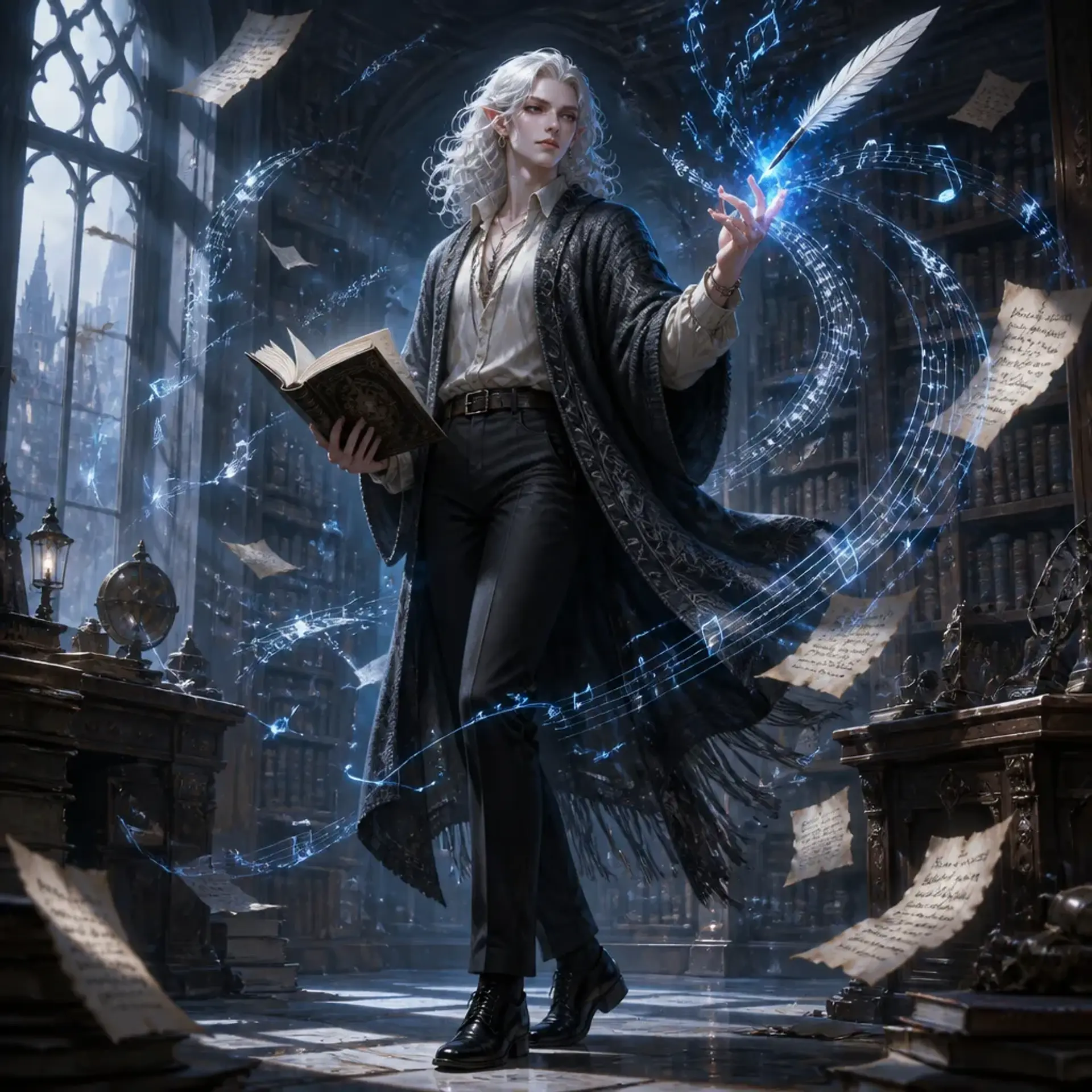 Lysandra Silverquill - AI-generated fantasy Character