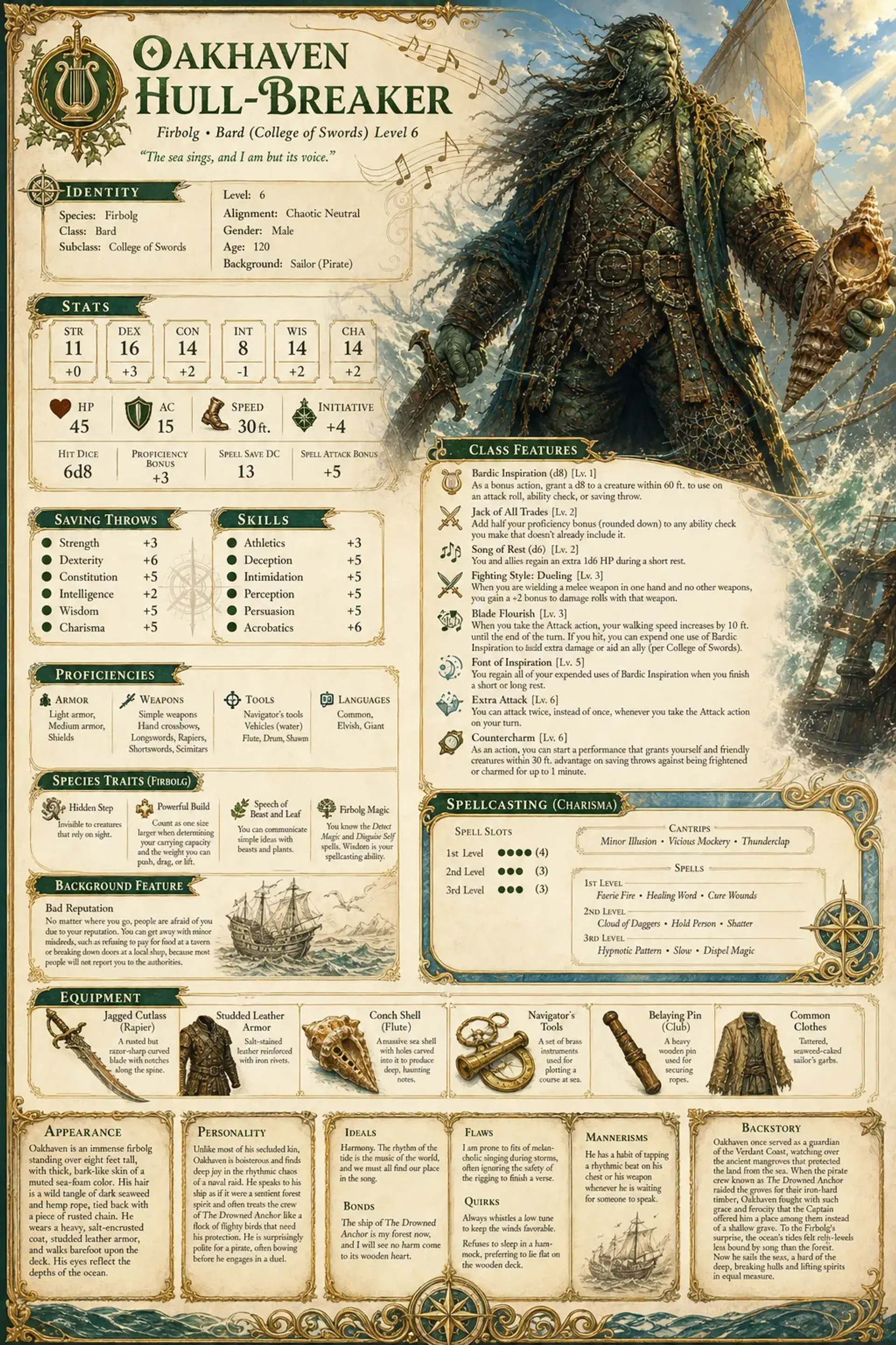 Character Sheet