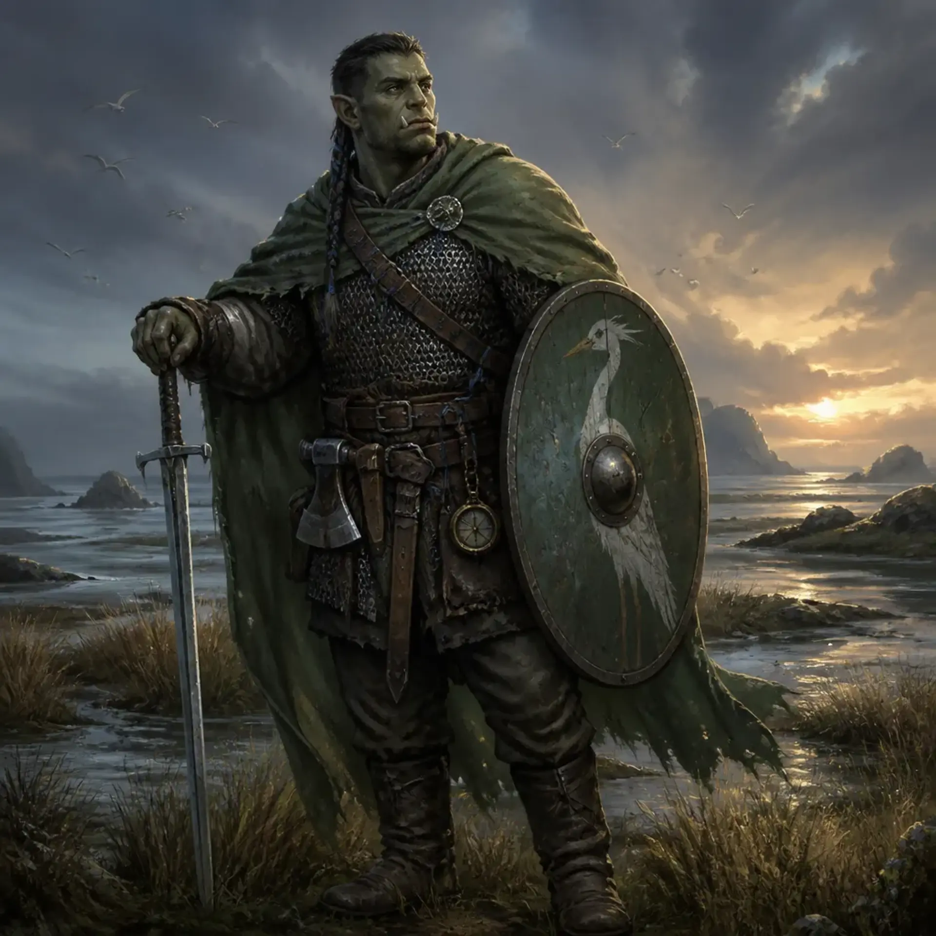Tobias Shaw - AI-generated fantasy Character