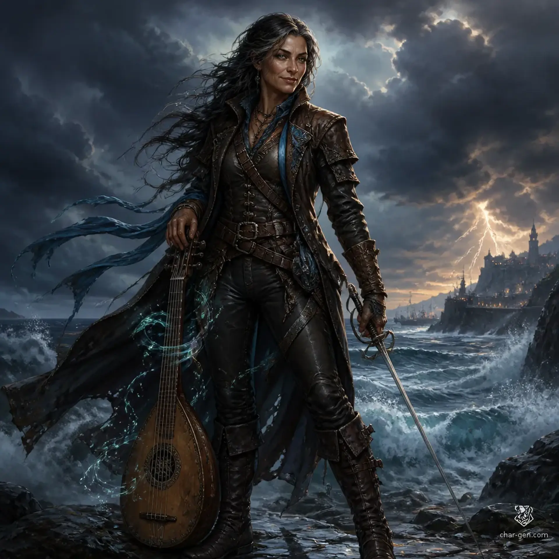 Sally Jackson - AI-generated fantasy Character