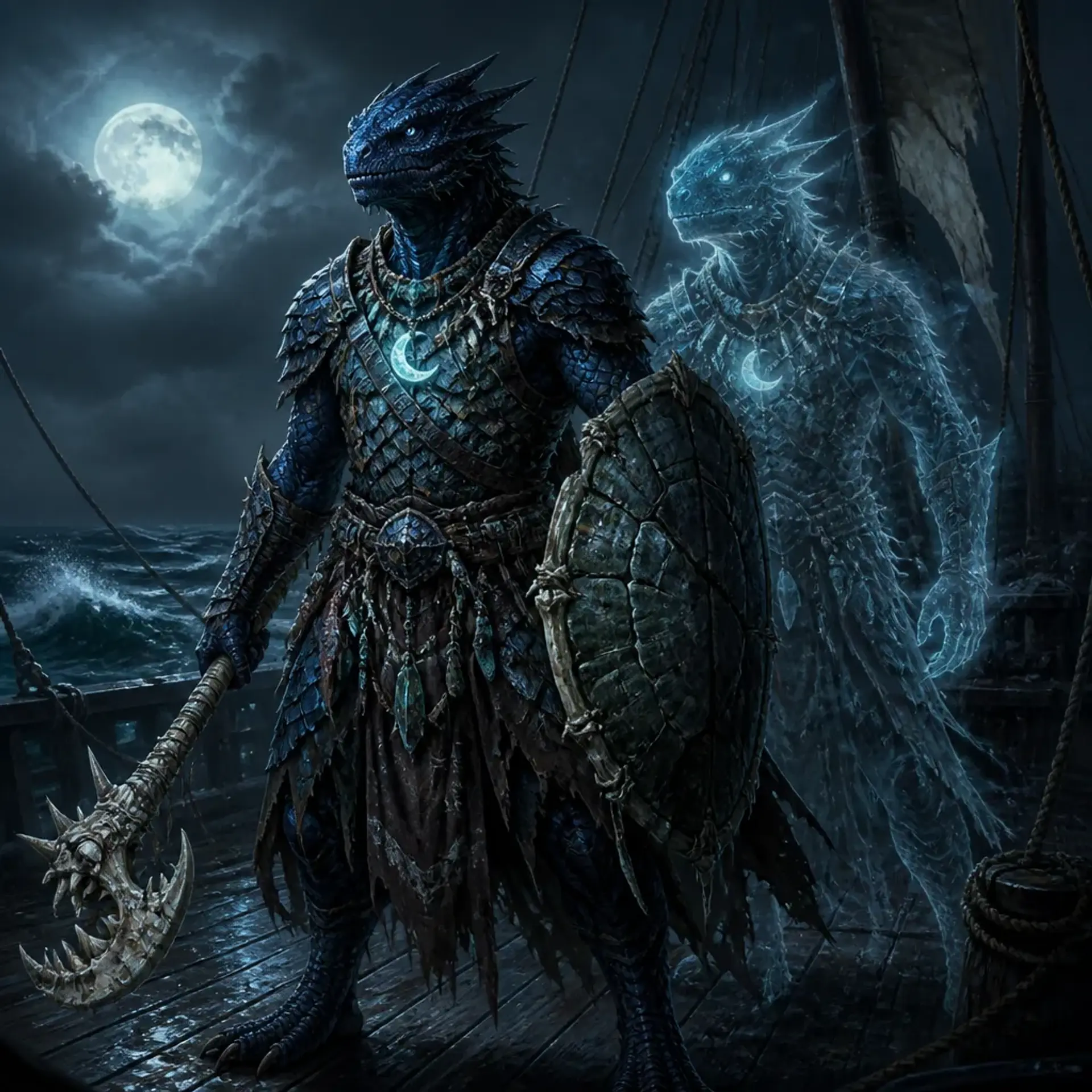 Sslith of the Abyss - AI-generated fantasy Character