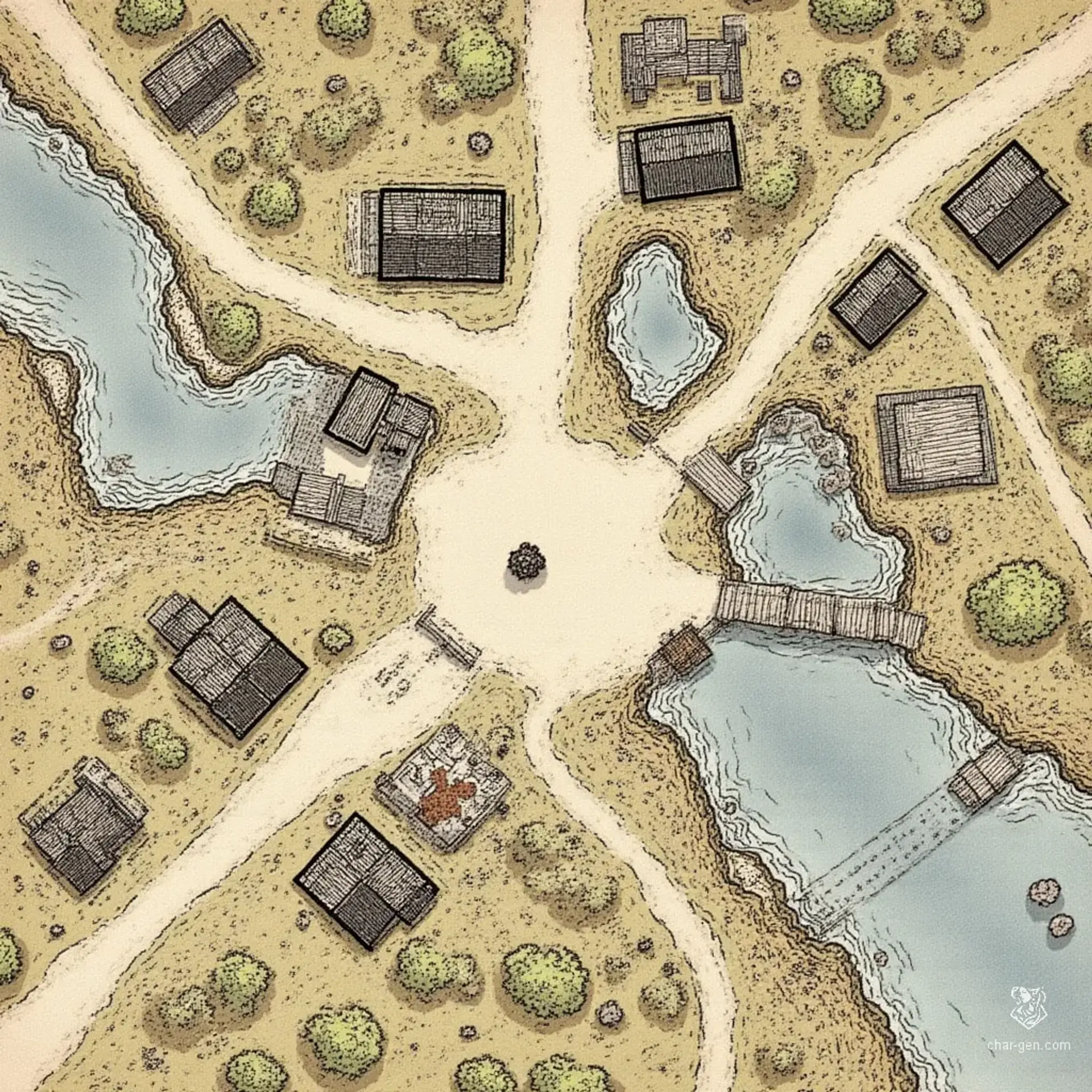 Whispercross - AI-generated fantasy Settlement