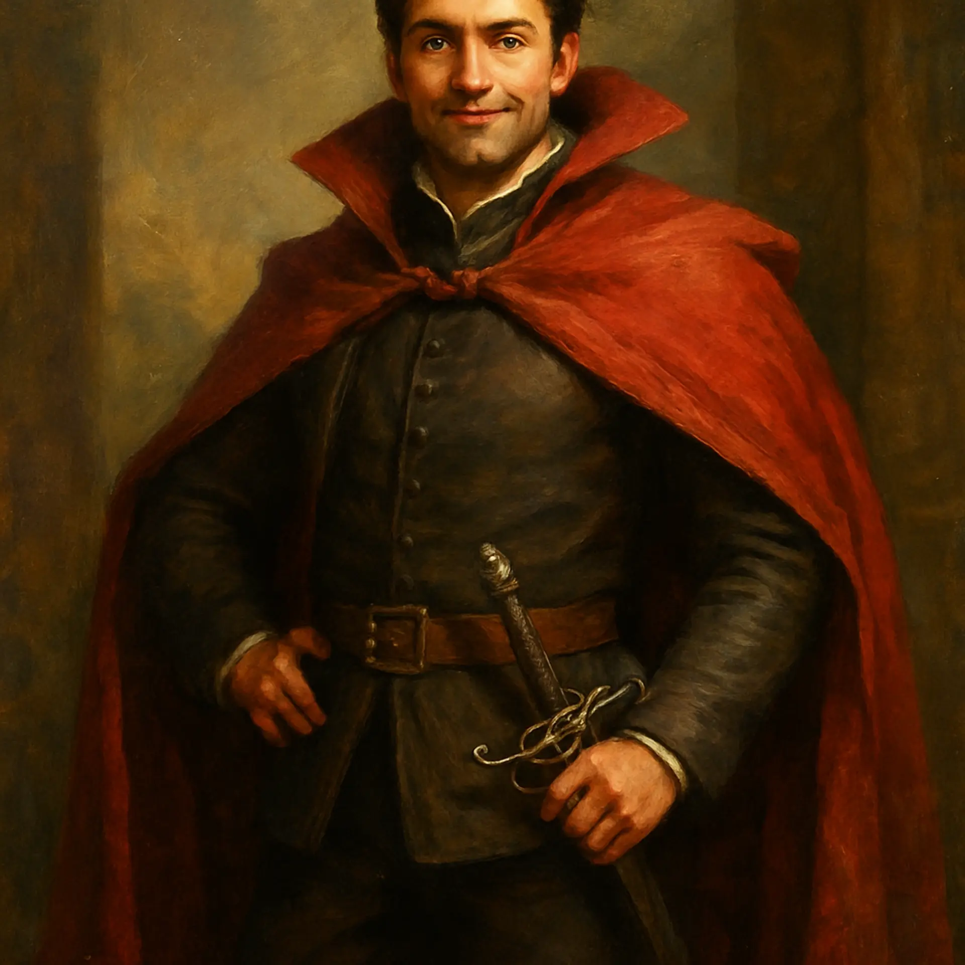 A diverse human male in his early 30s, blending maturity and approachability. With striking heterochromatic eyes—one blue, one brown—he carries the wisdom and resilience of adulthood, embodying a grounded, versatile presence ready to navigate any realm.