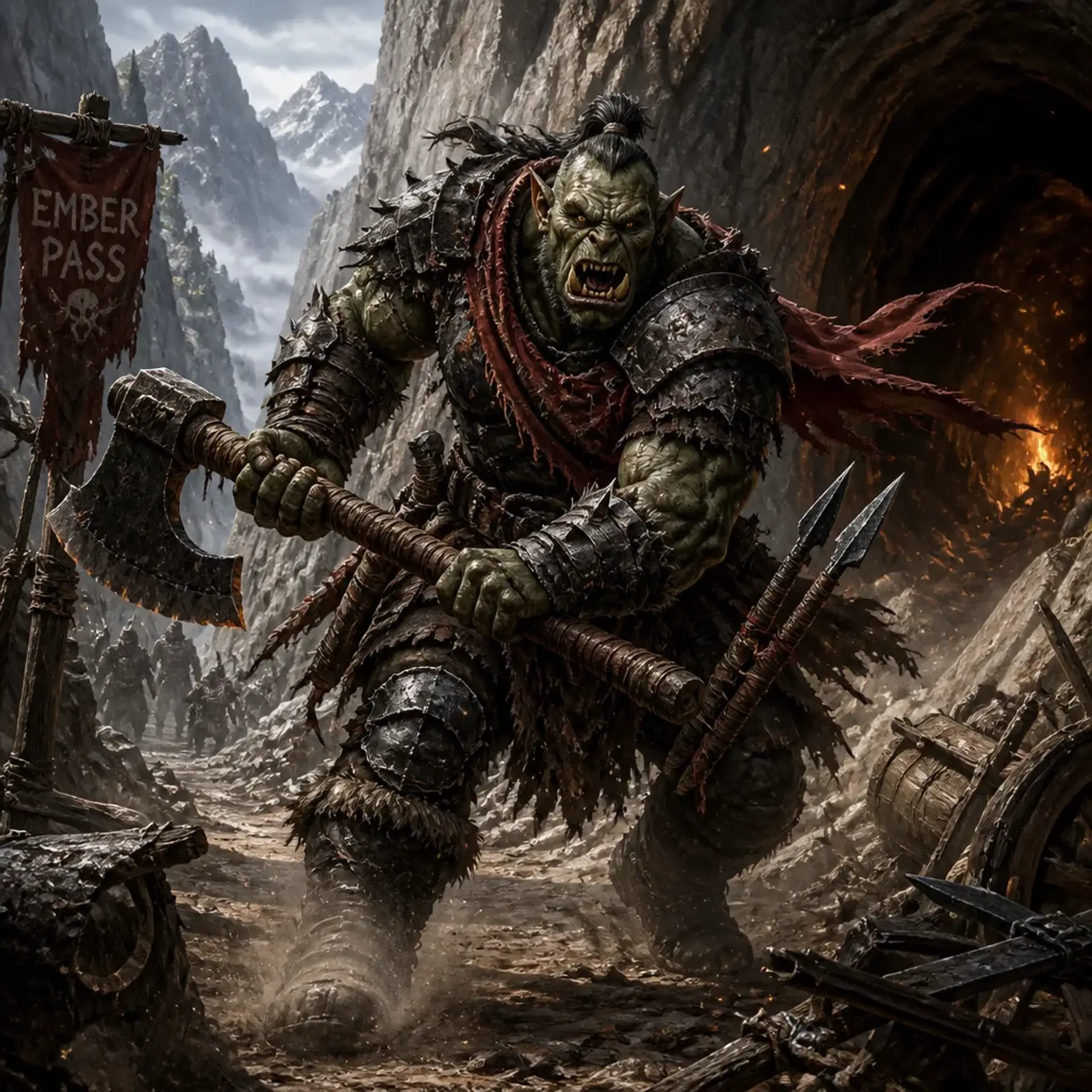 Orc Raider - AI-generated fantasy Monster
