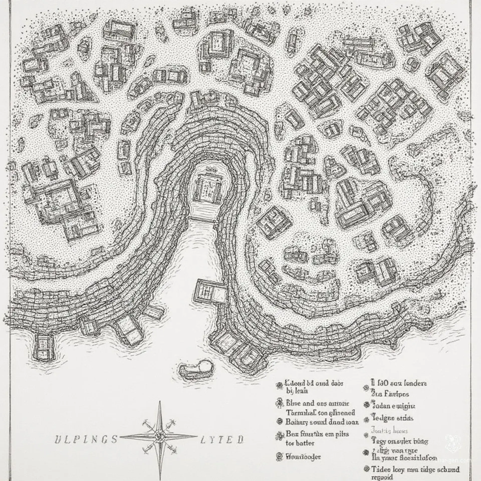 Ironborough - AI-generated fantasy Settlement