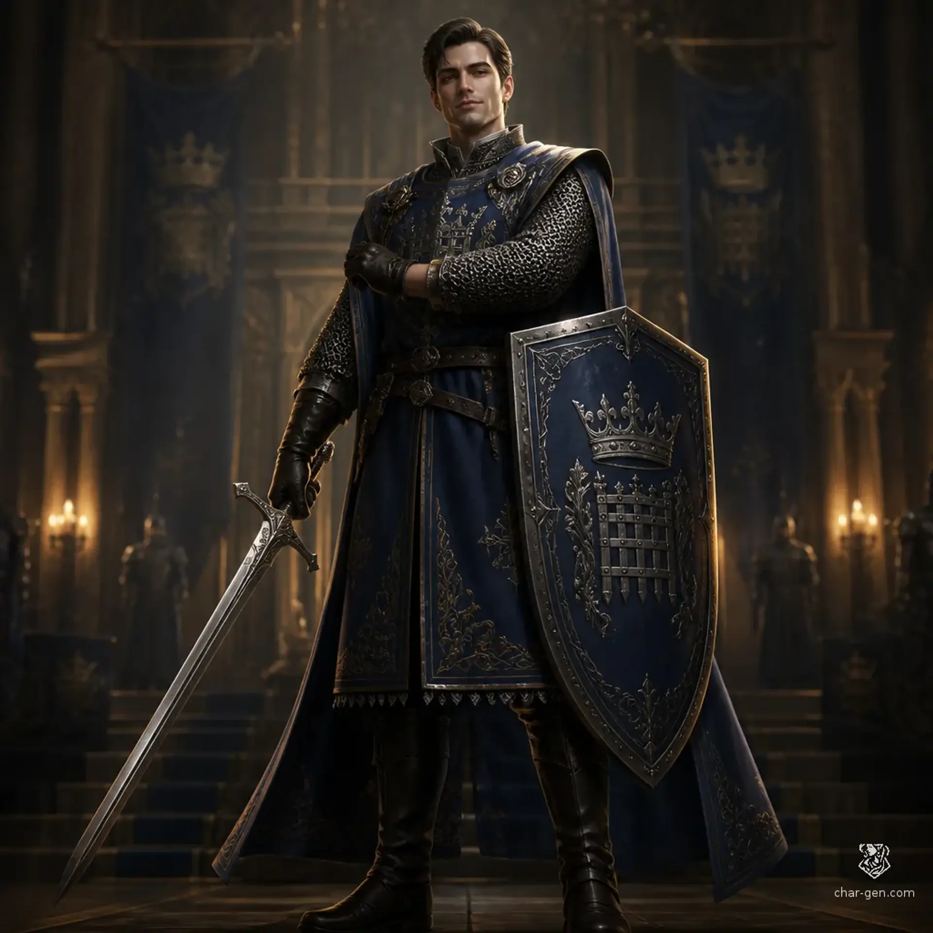 Cassian Valemont - AI-generated fantasy Character