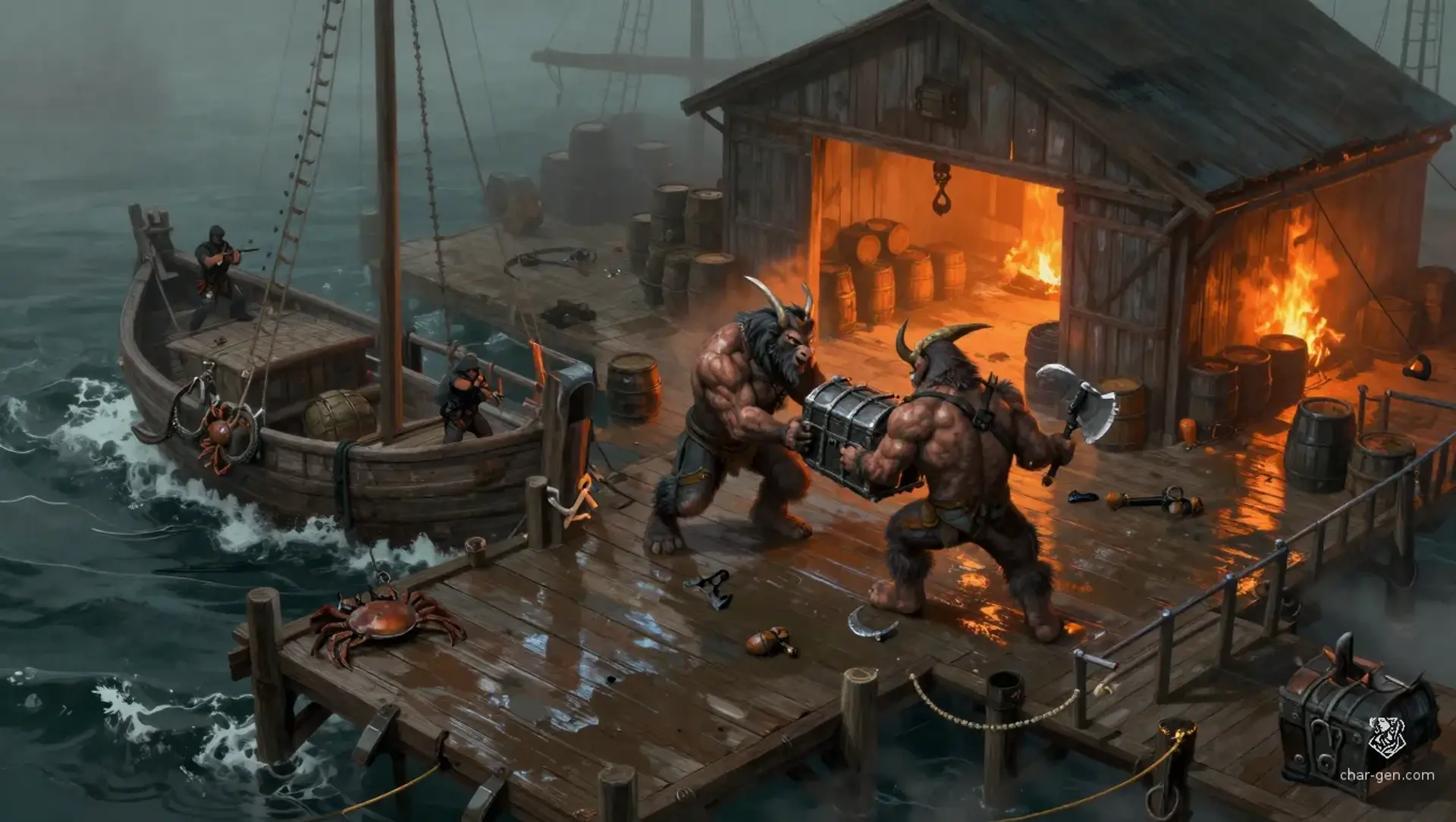 The Tax Chest on the Dock