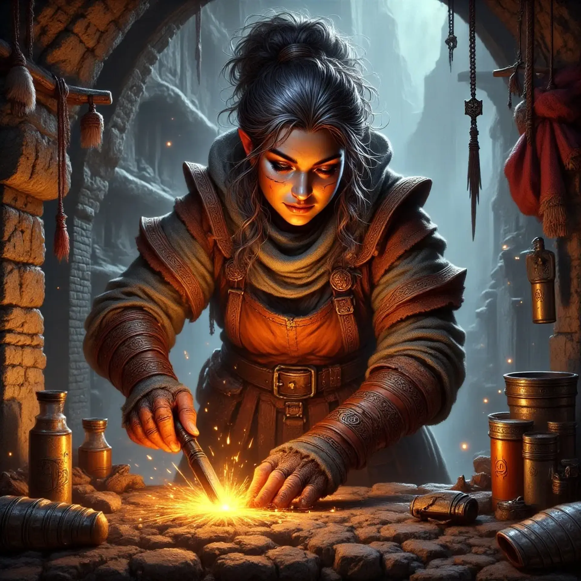 Murna Coalhand - AI-generated fantasy NPC