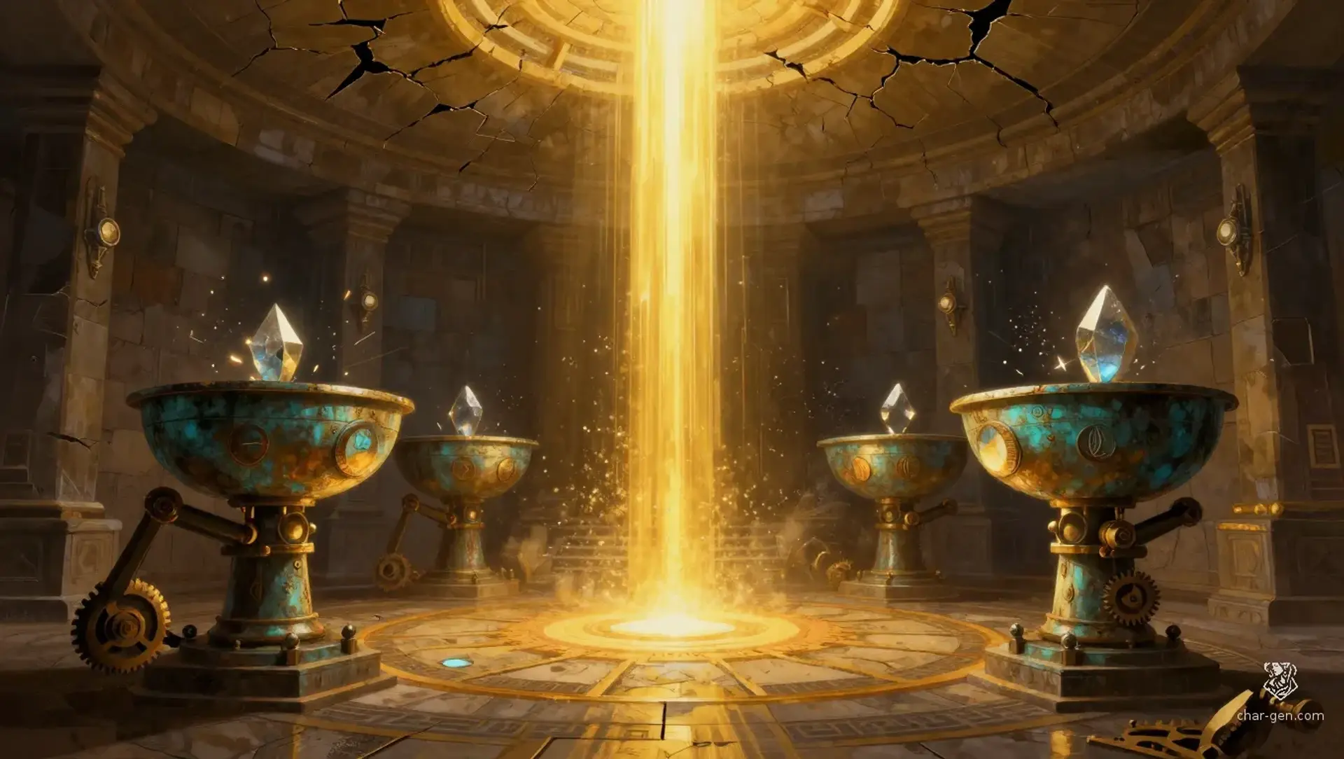The Solar Scale of Oryn - AI-generated fantasy Puzzle