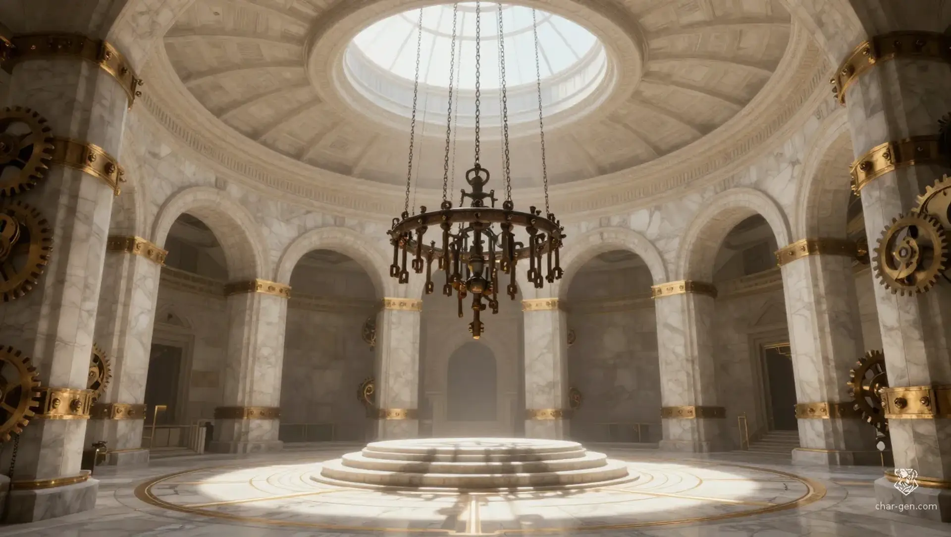 The Wayfarer's Threshold - AI-generated fantasy Building