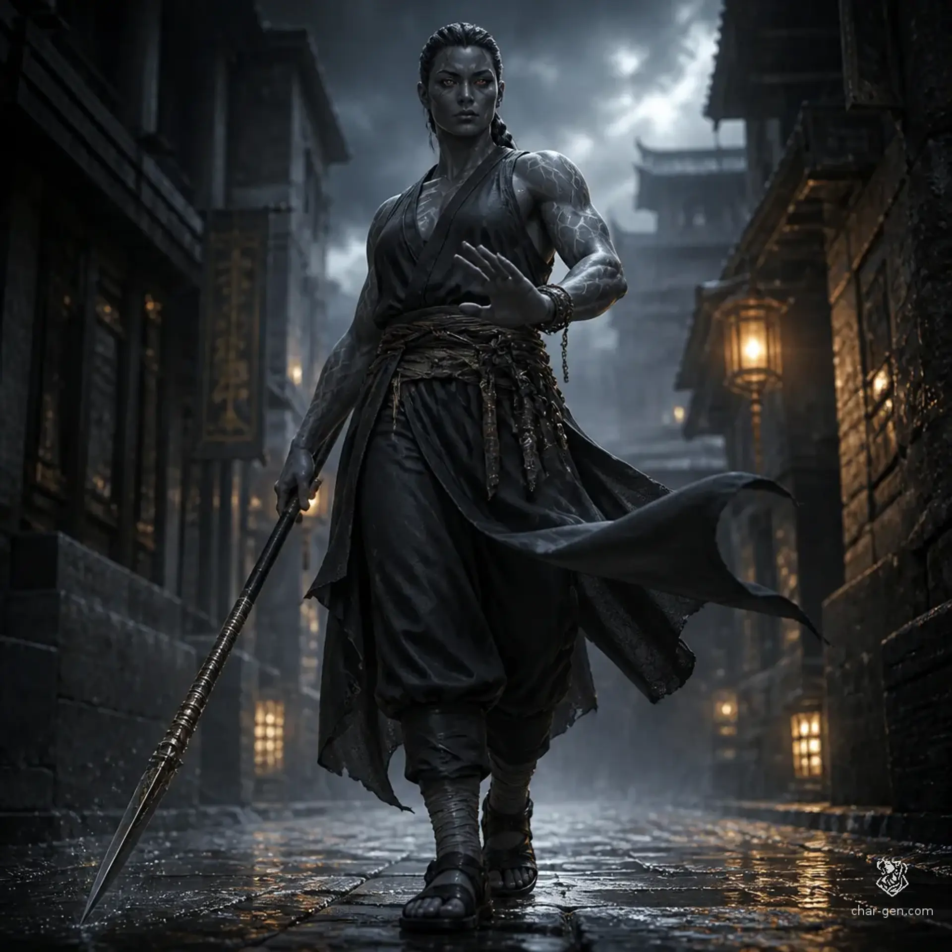 Sahshiko - AI-generated fantasy Character
