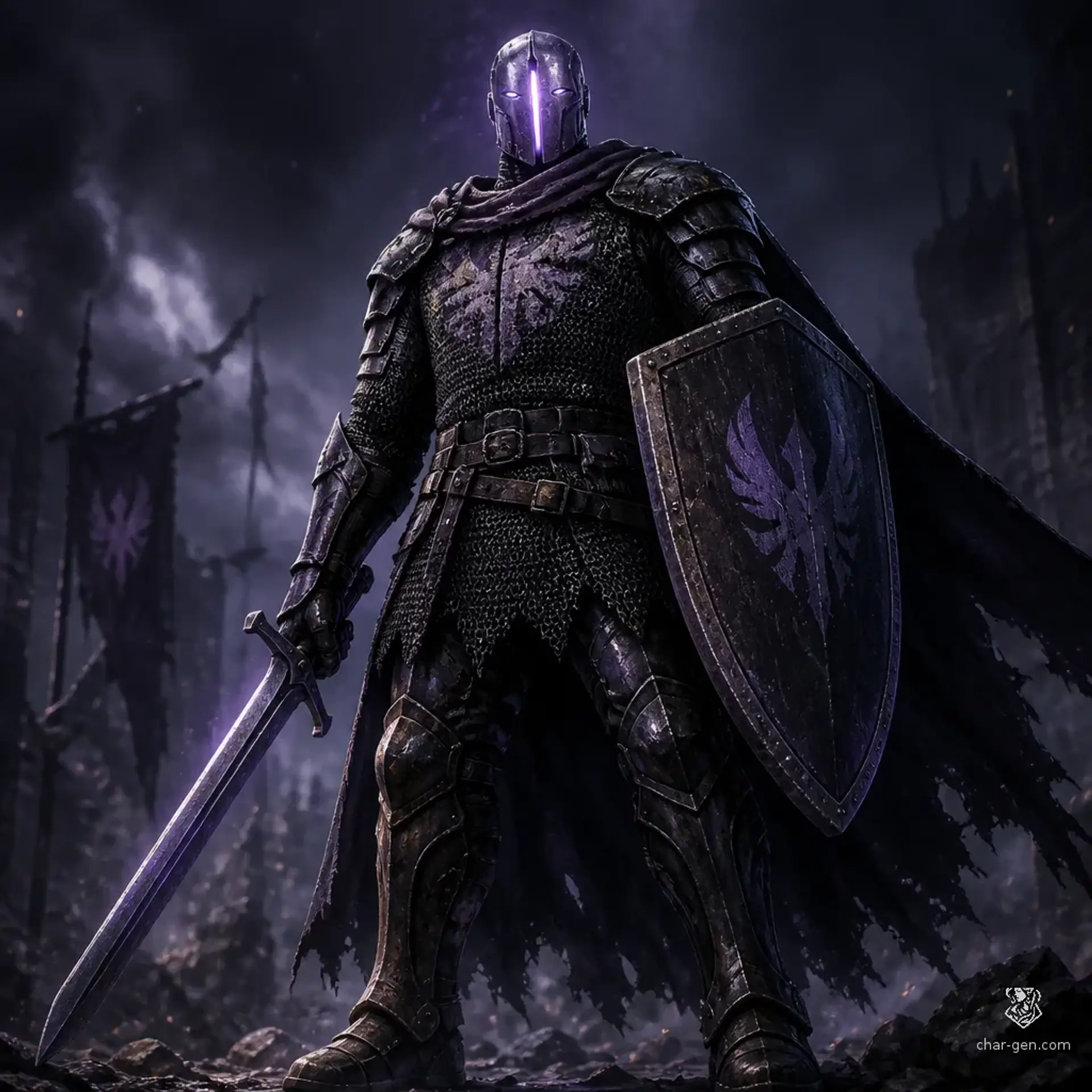 Noir Valor - AI-generated fantasy Character