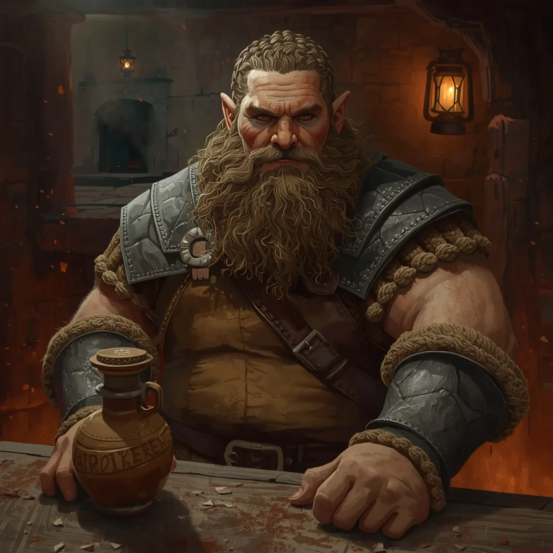 The Rusty Throat - AI-generated fantasy Tavern