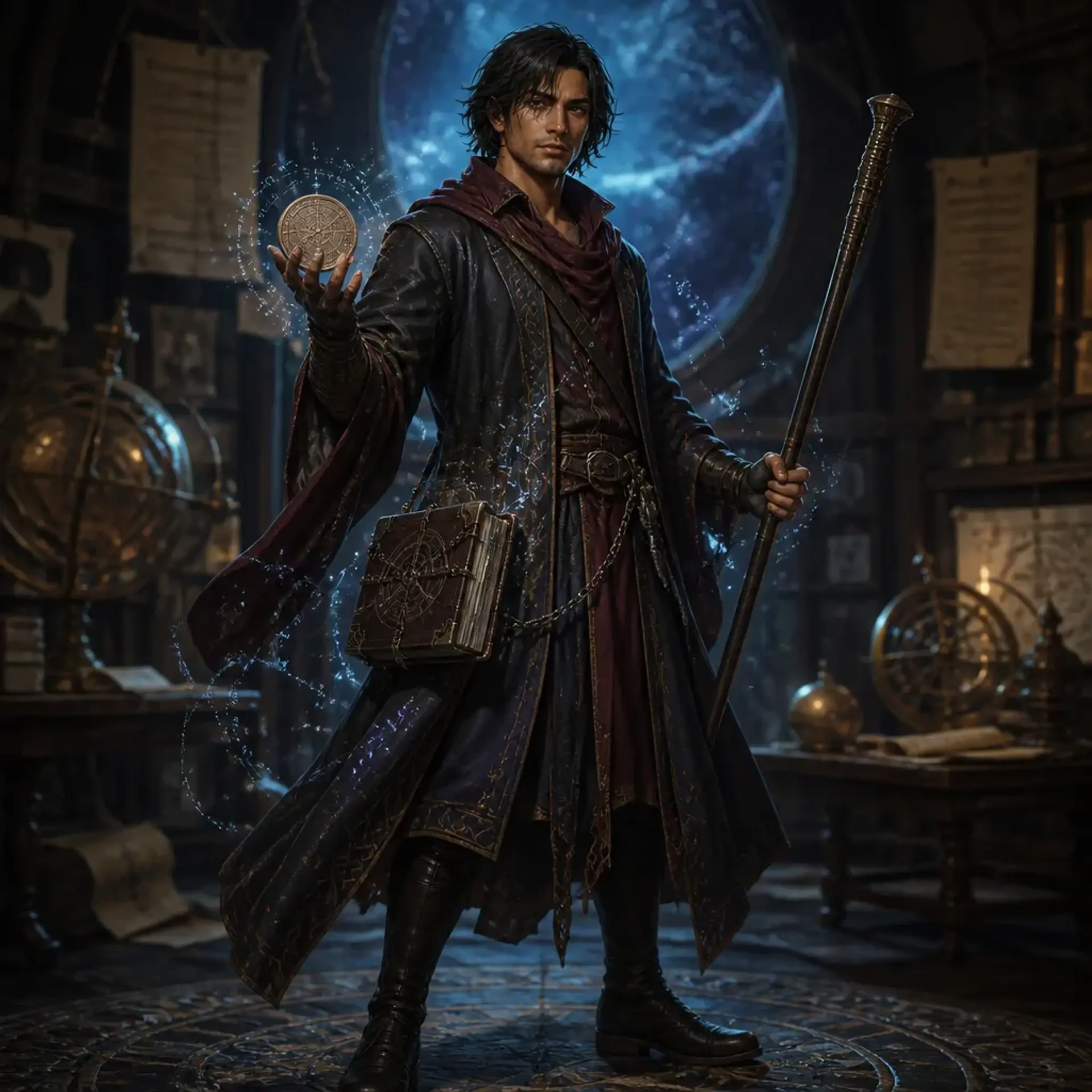 Godwin Elric Kazamir - AI-generated fantasy Character
