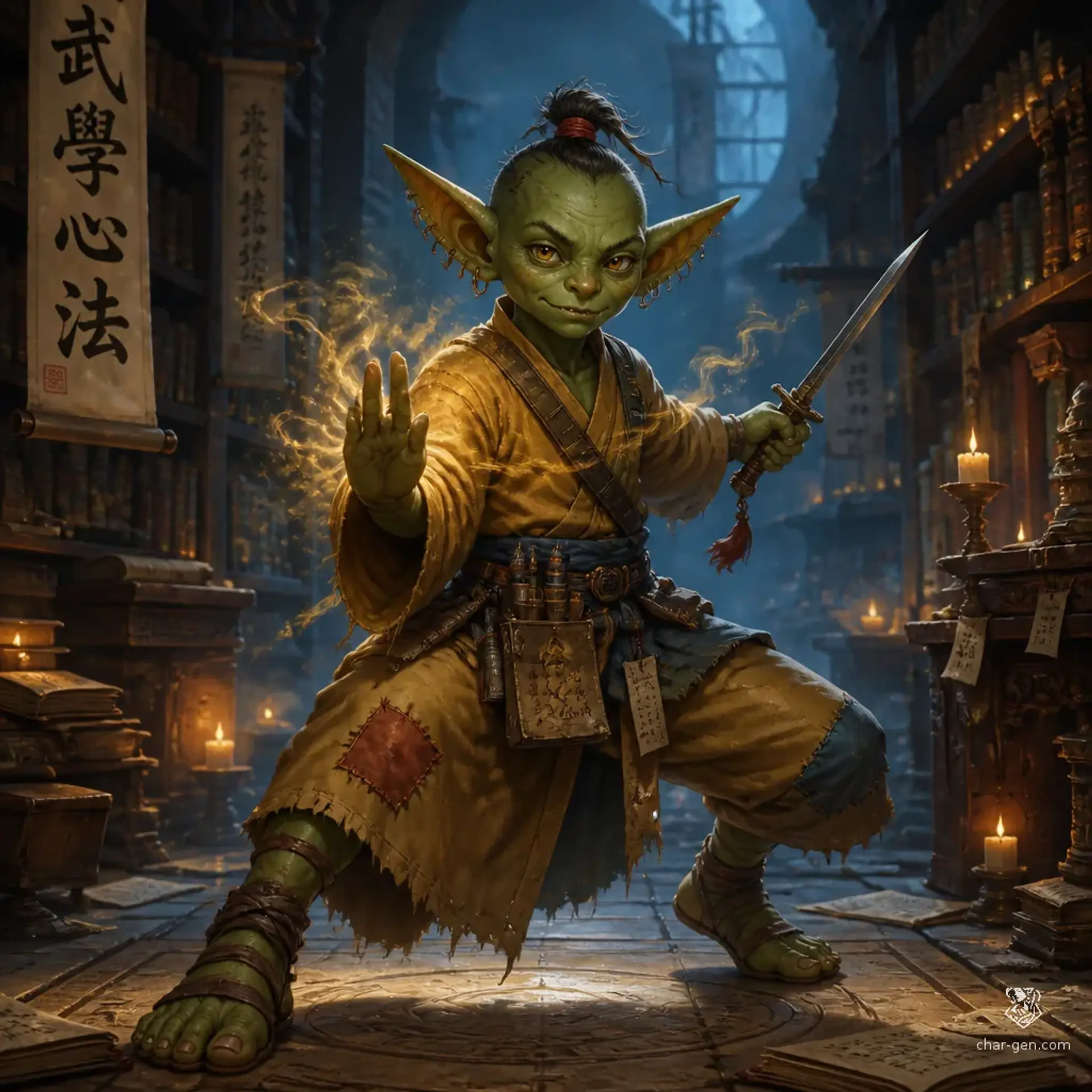 Grovan the calm - AI-generated fantasy Character
