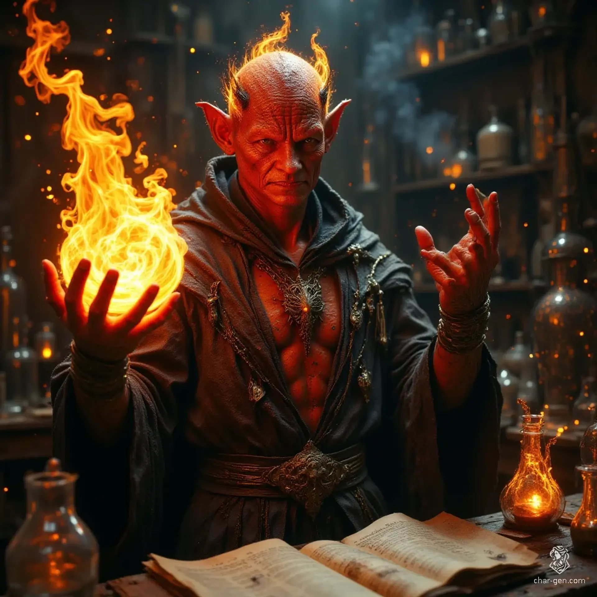 Sahazir Etalon-kael - AI-generated fantasy NPC