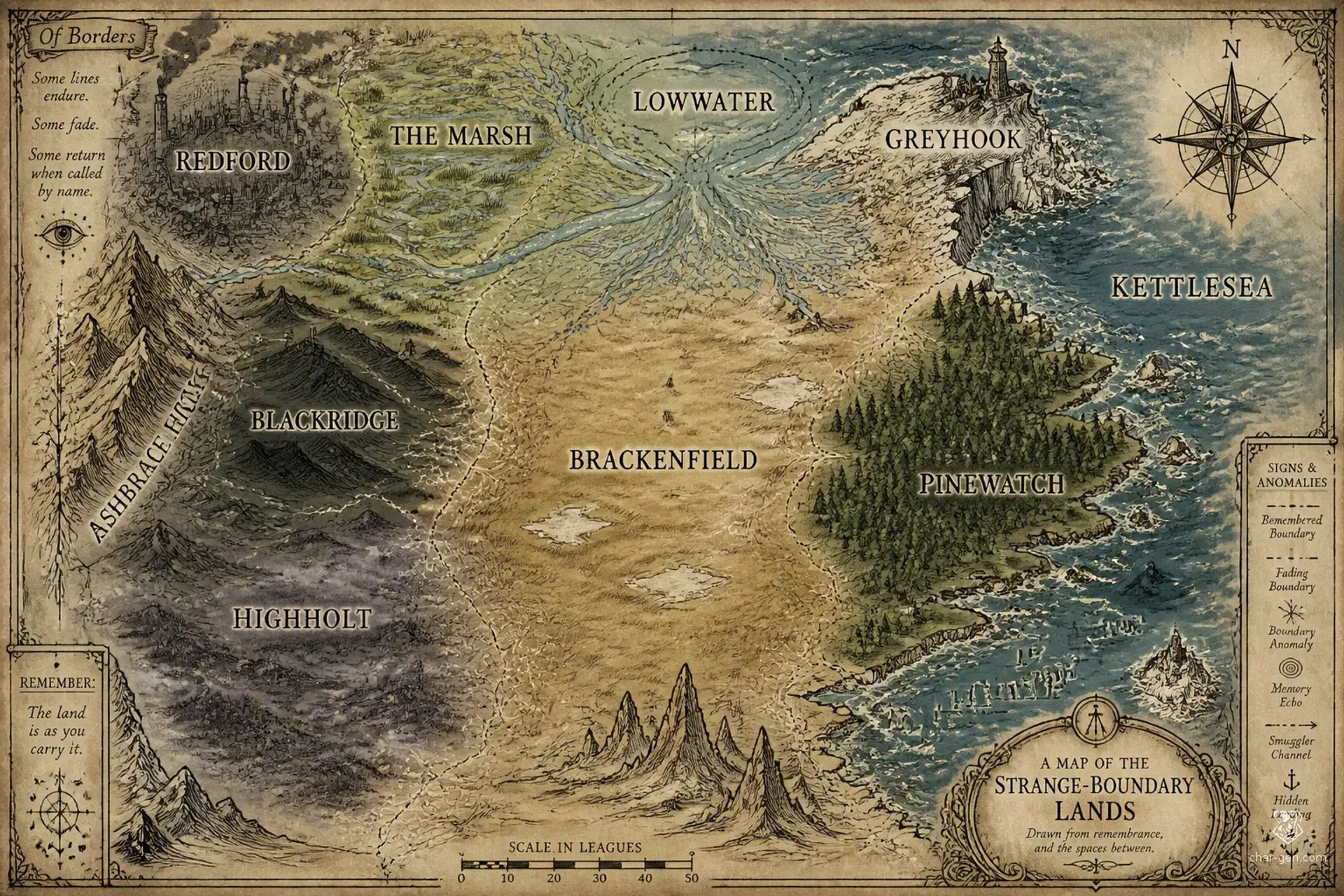 The Ledgerlands - AI-generated fantasy World