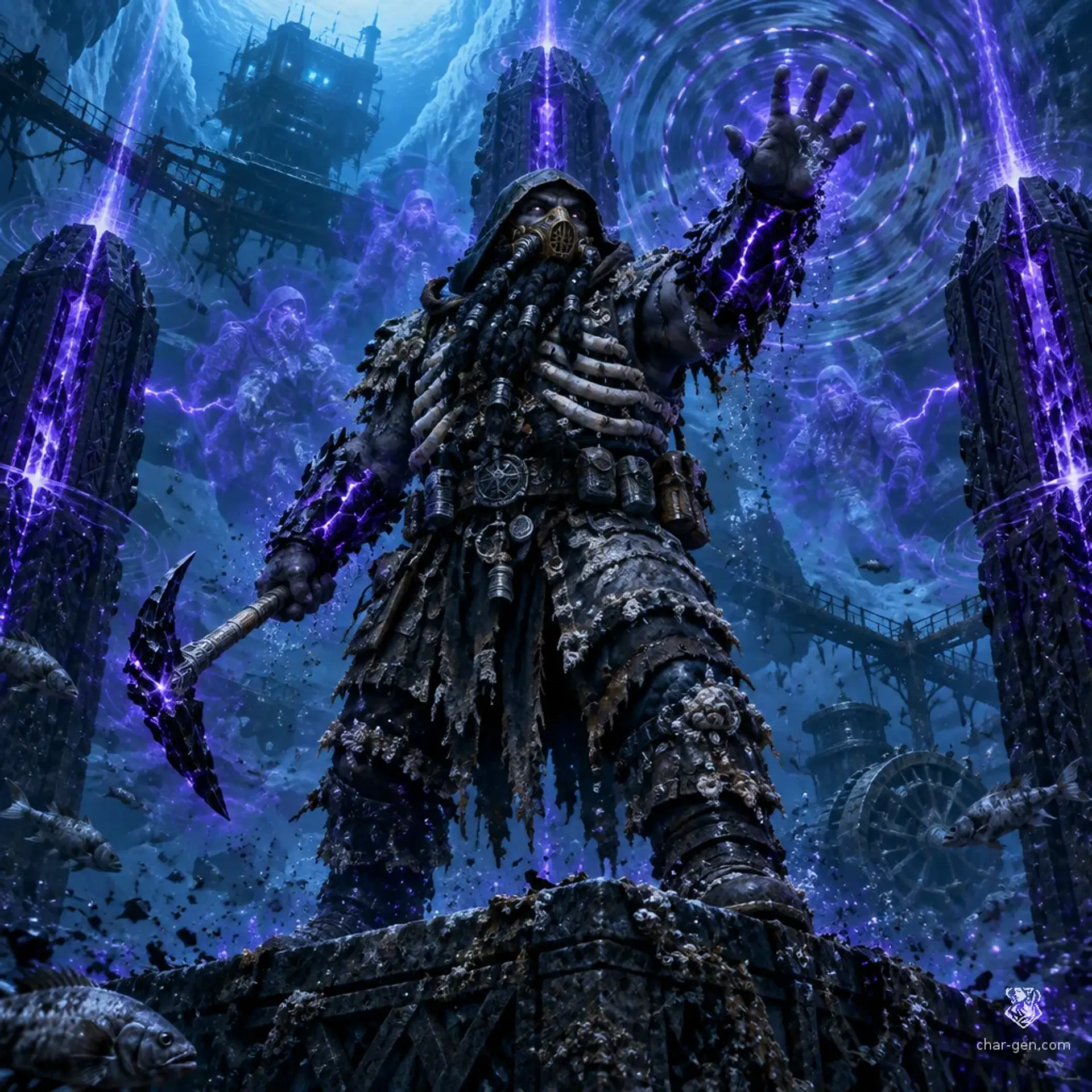 Nildar Sunblight, Resonant Outpost Commander - AI-generated fantasy Monster