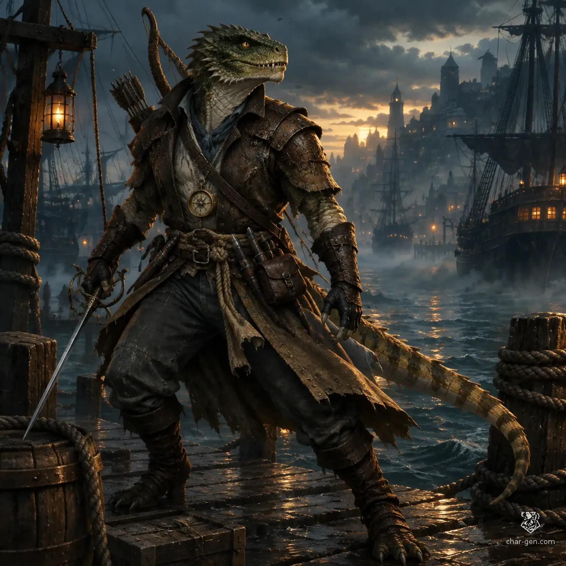 Mokor - AI-generated fantasy Character