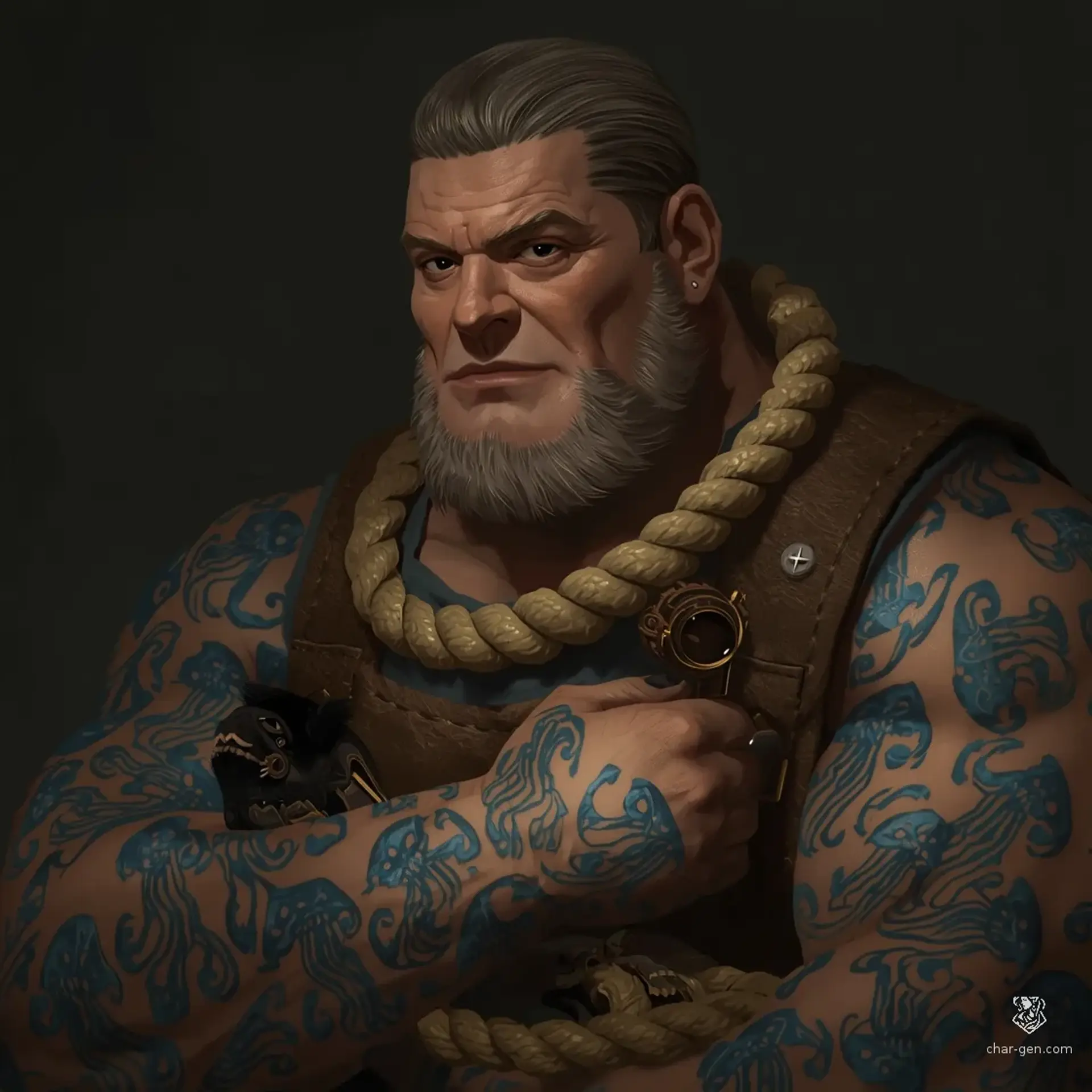 Silas Deep-Sea Vane - AI-generated fantasy NPC
