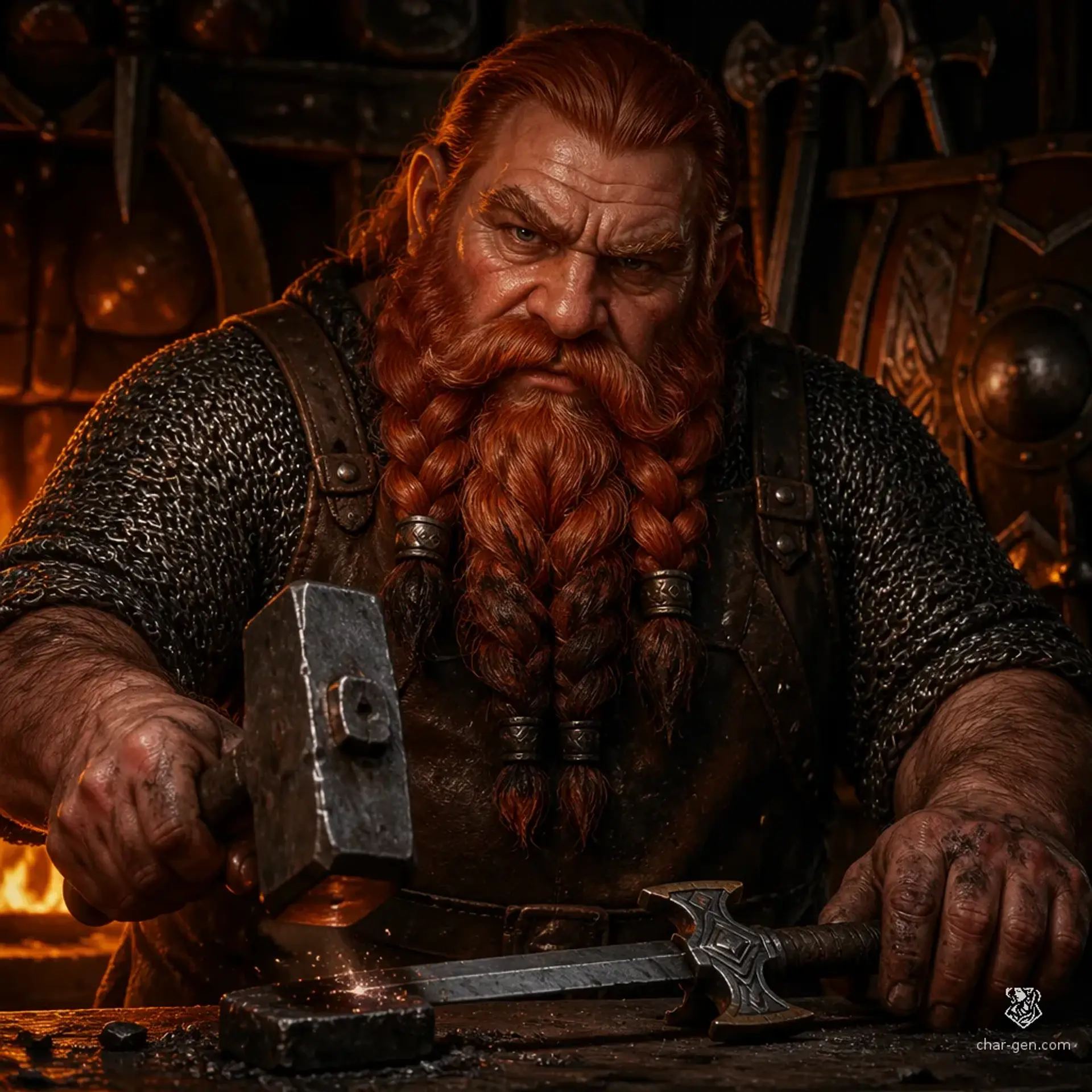 The Soot and Sledge | Fantasy Shop Generated by CharGen