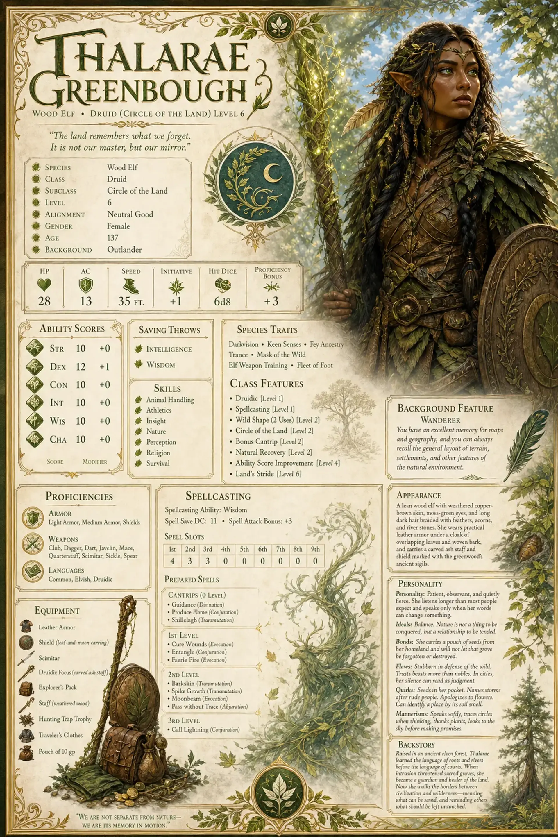 Character Sheet