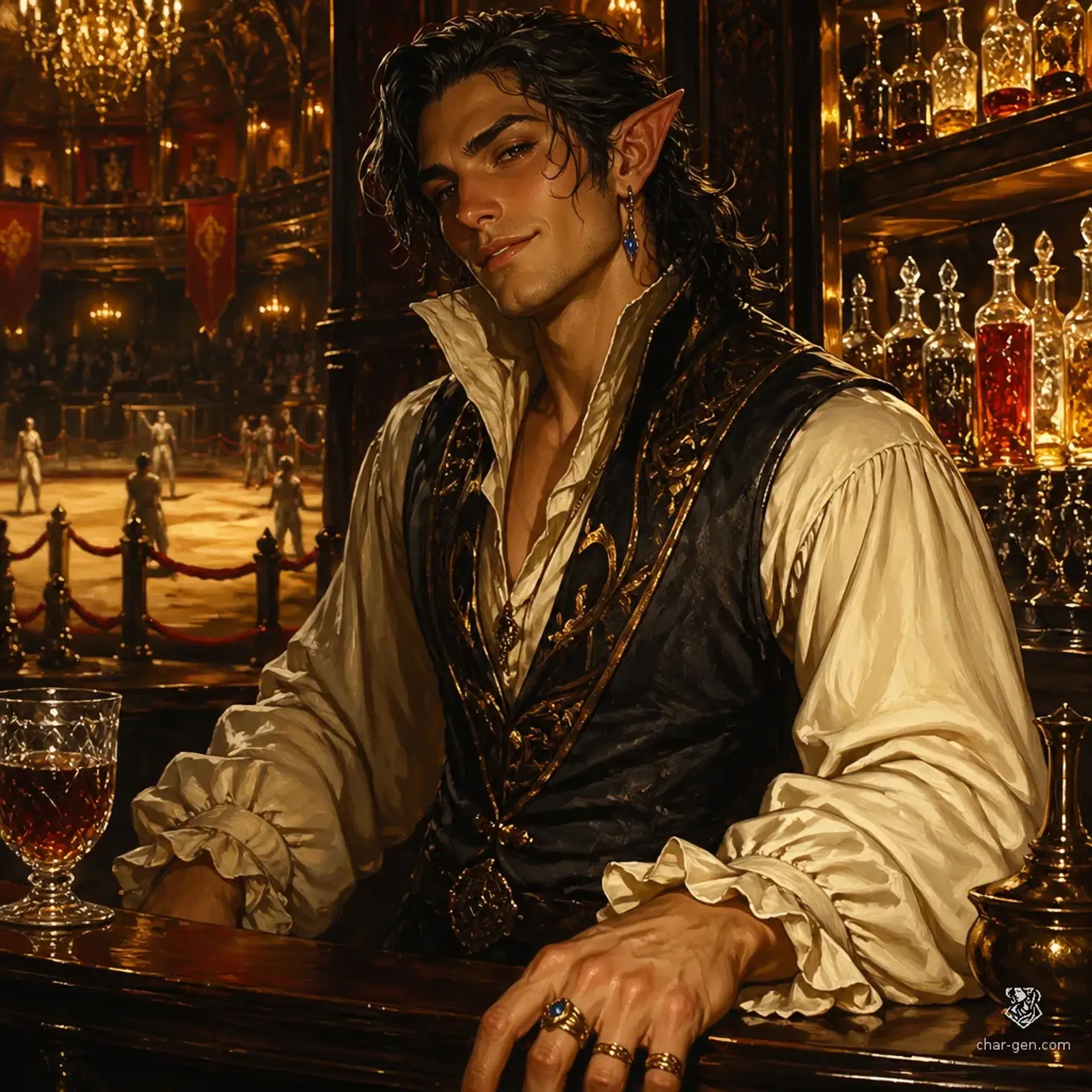The Gilded Goblet - AI-generated fantasy Tavern