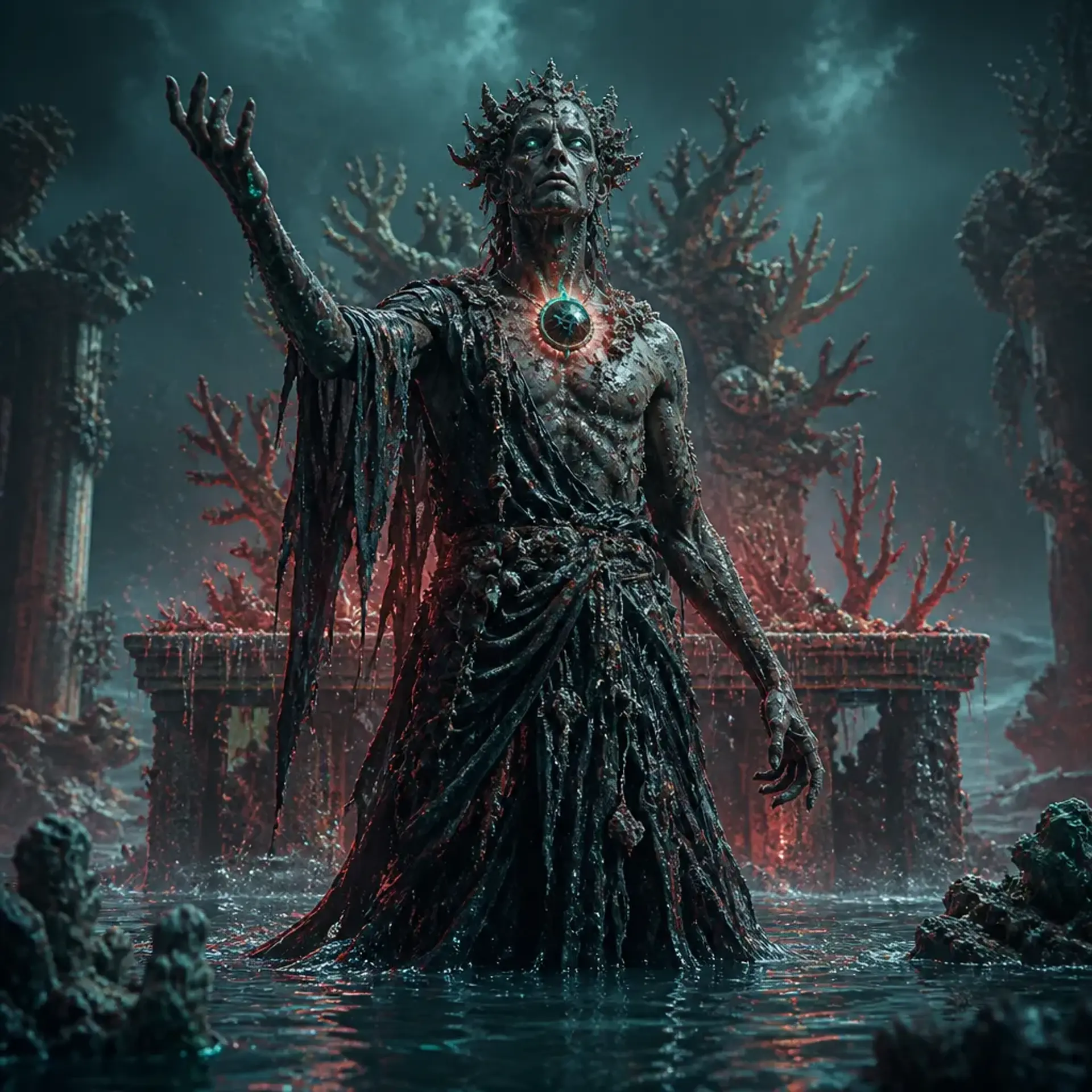 Kraken Cultist - AI-generated fantasy Monster