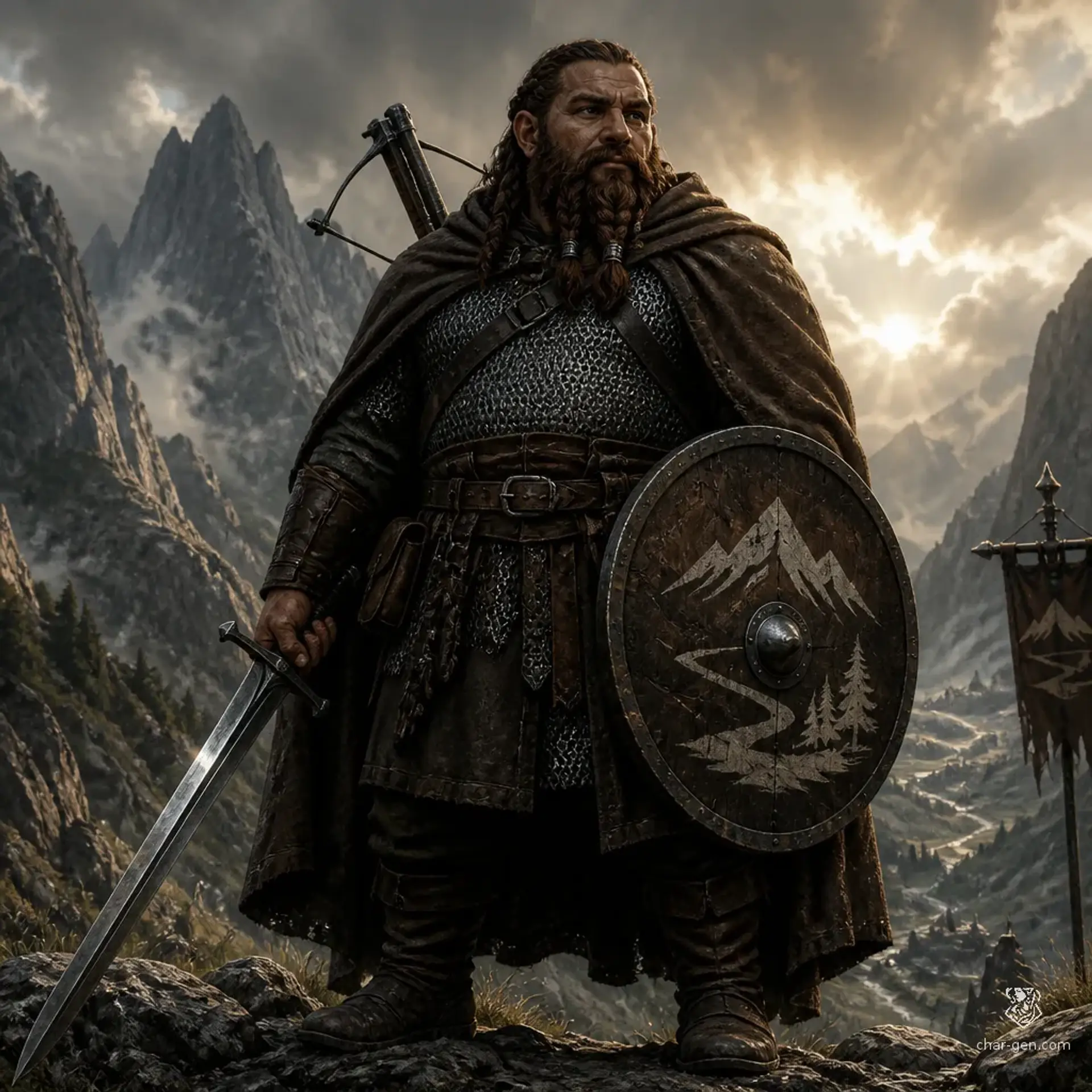 Goran Mzhavanadze - AI-generated fantasy Character