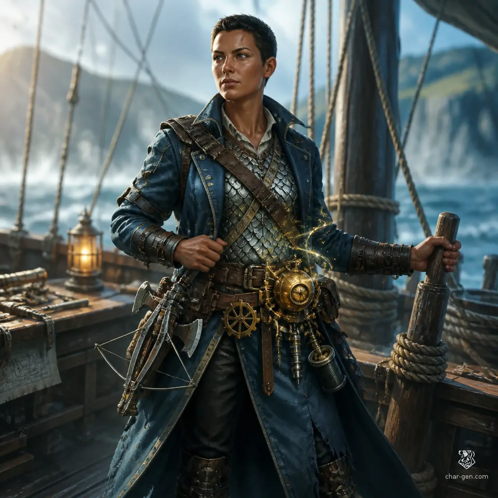 Nalia Mosi - AI-generated fantasy Character