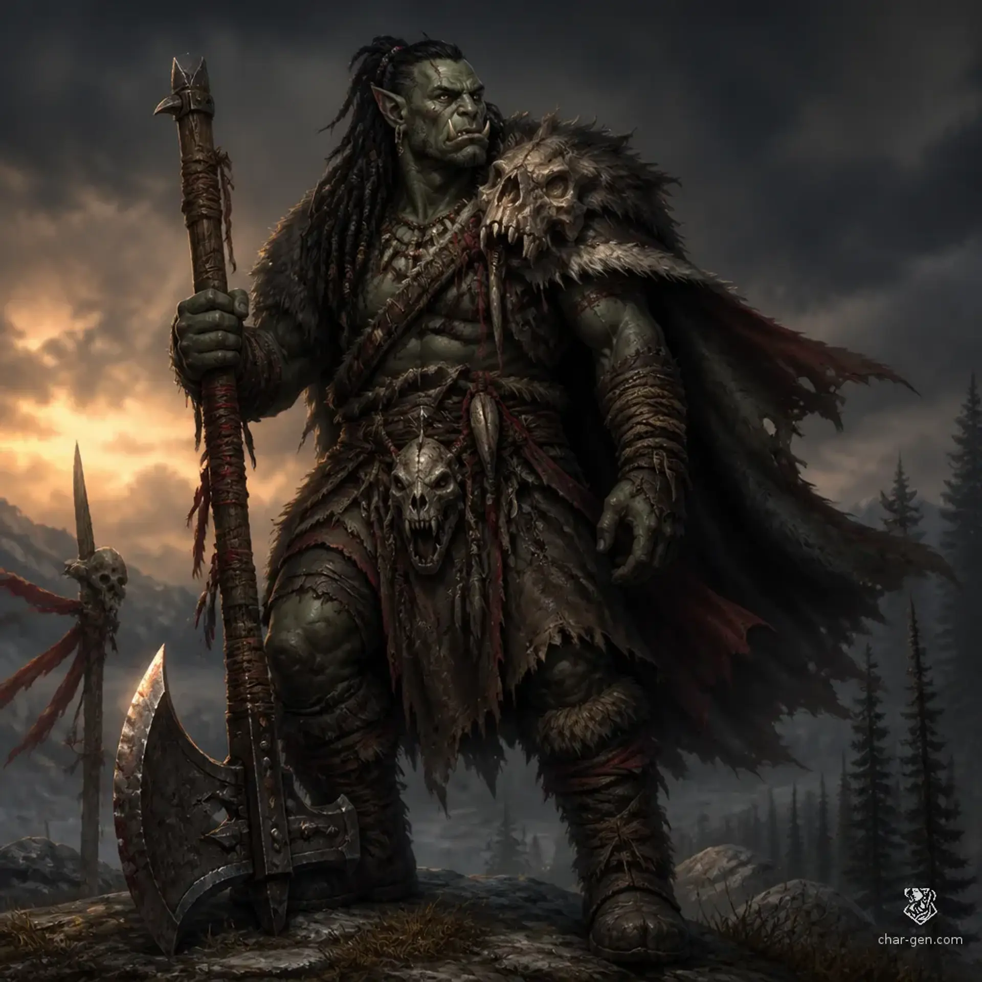 Aleyrok - AI-generated fantasy Character