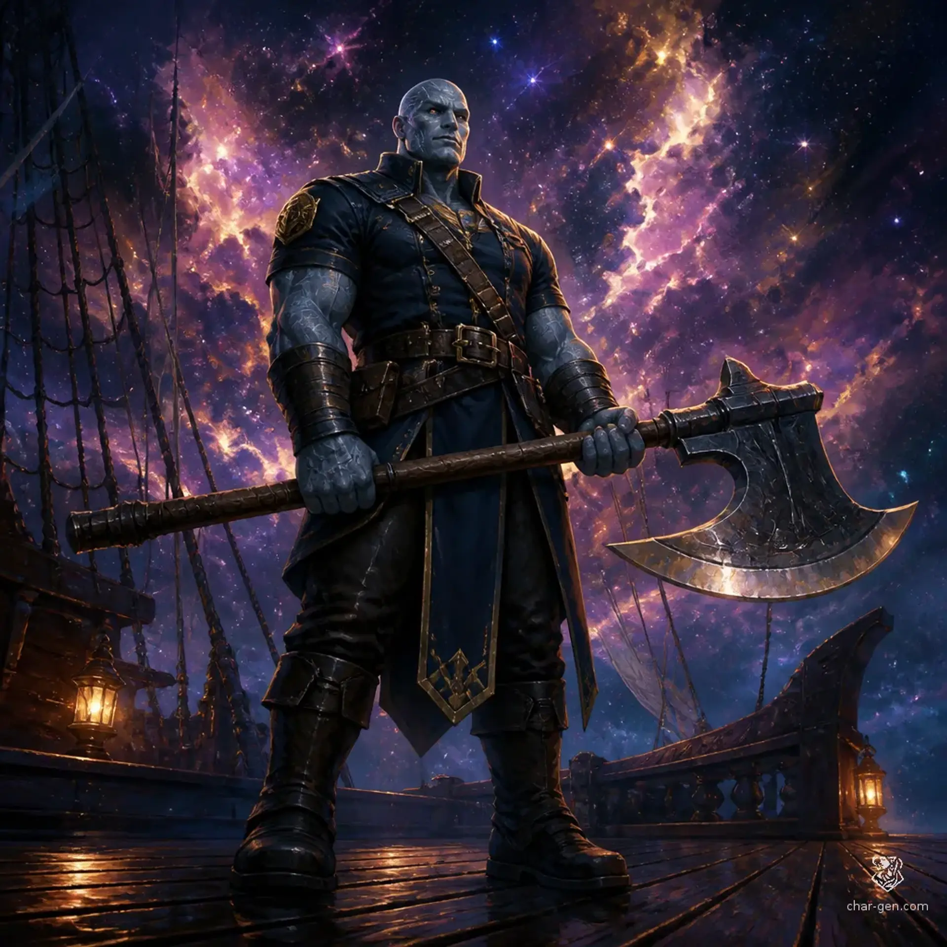 Torok Mite Stonegarden - AI-generated fantasy Character