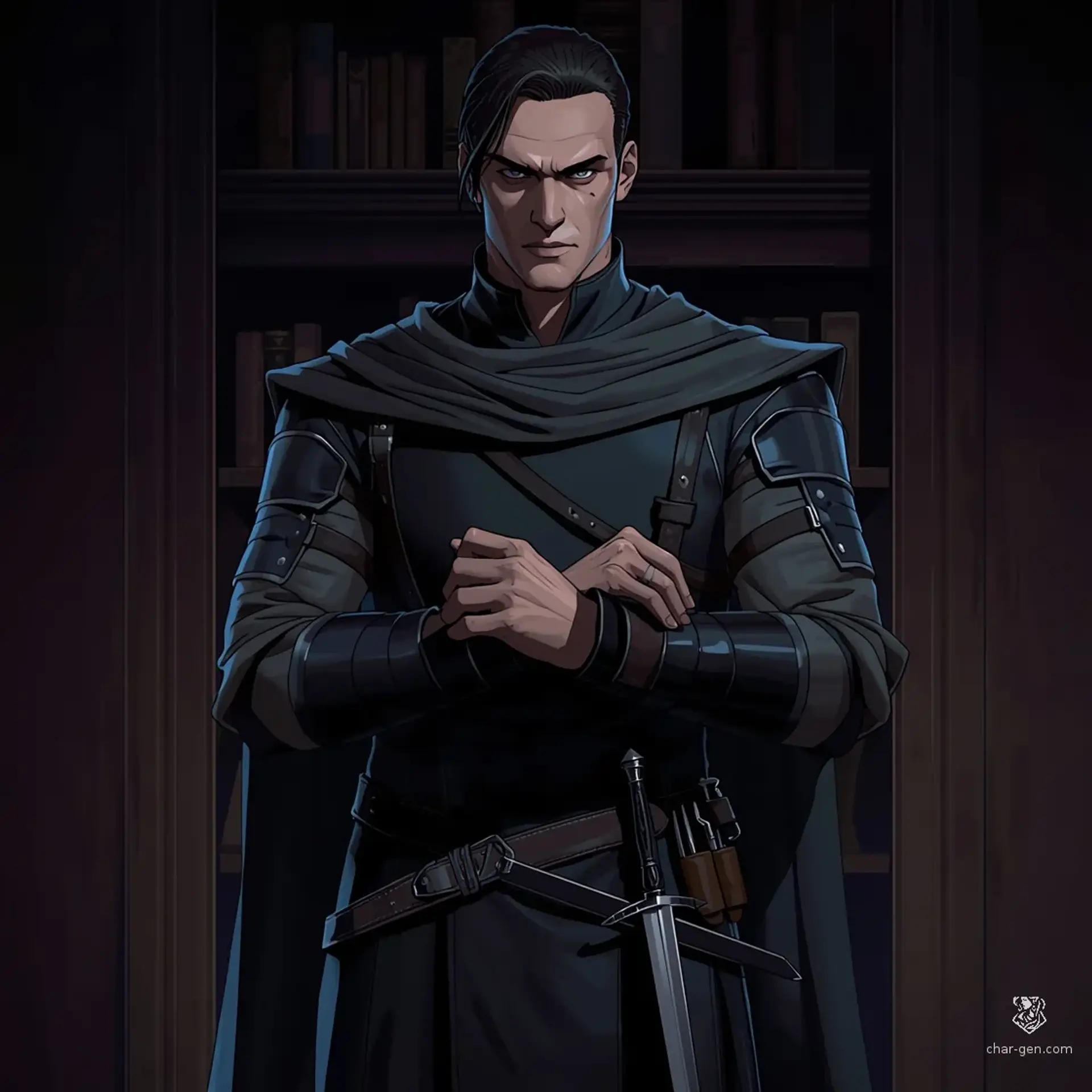 Dezarious Telanter - AI-generated fantasy Character
