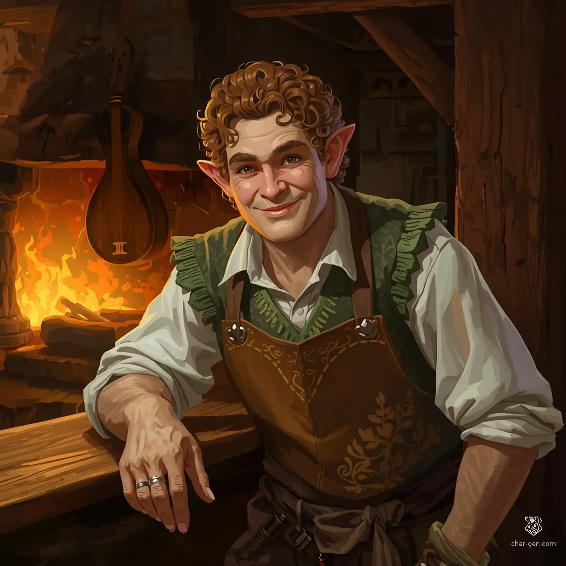 The Hearth's Embers - AI-generated fantasy Tavern
