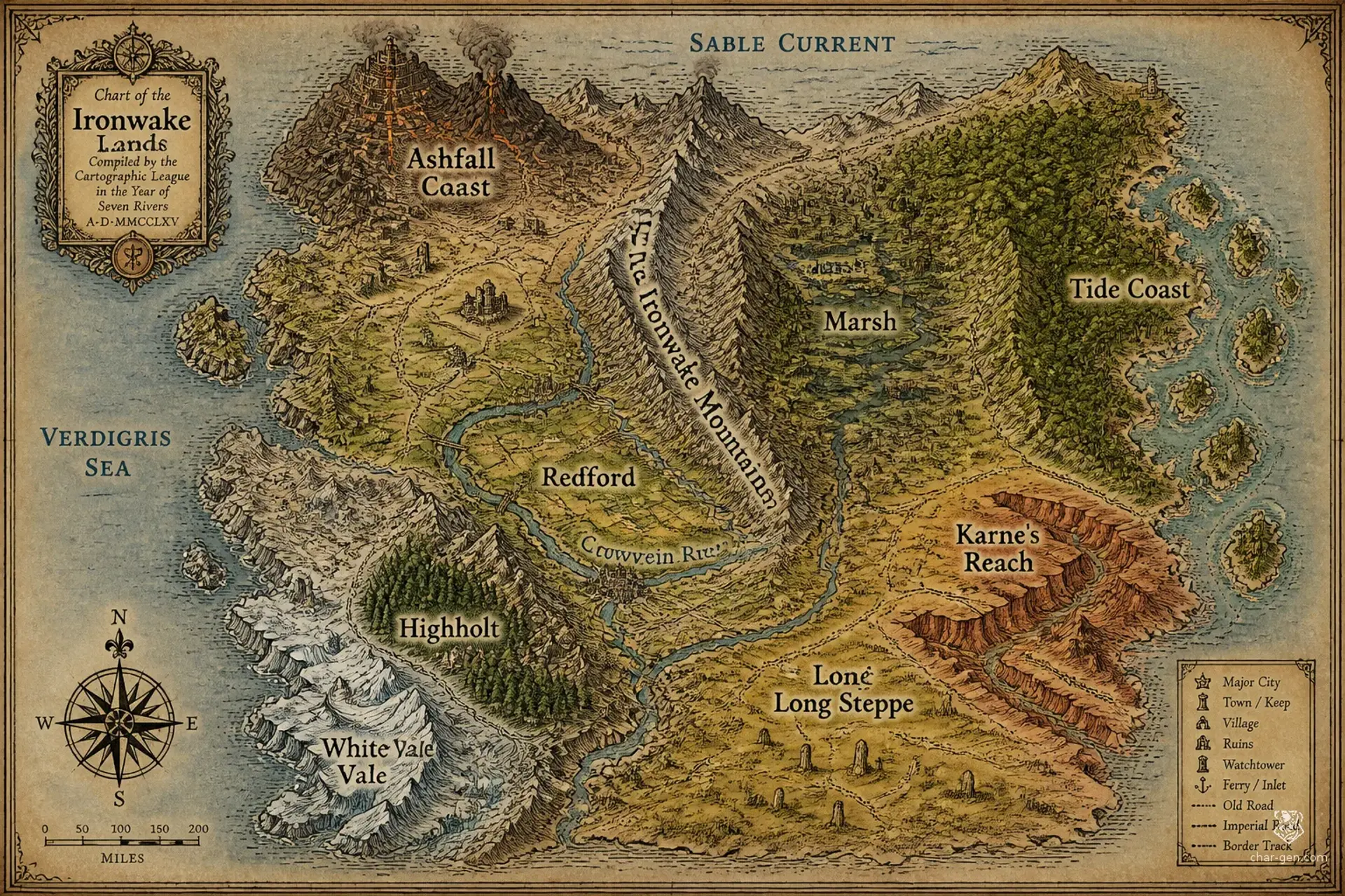 Priméria - AI-generated fantasy World