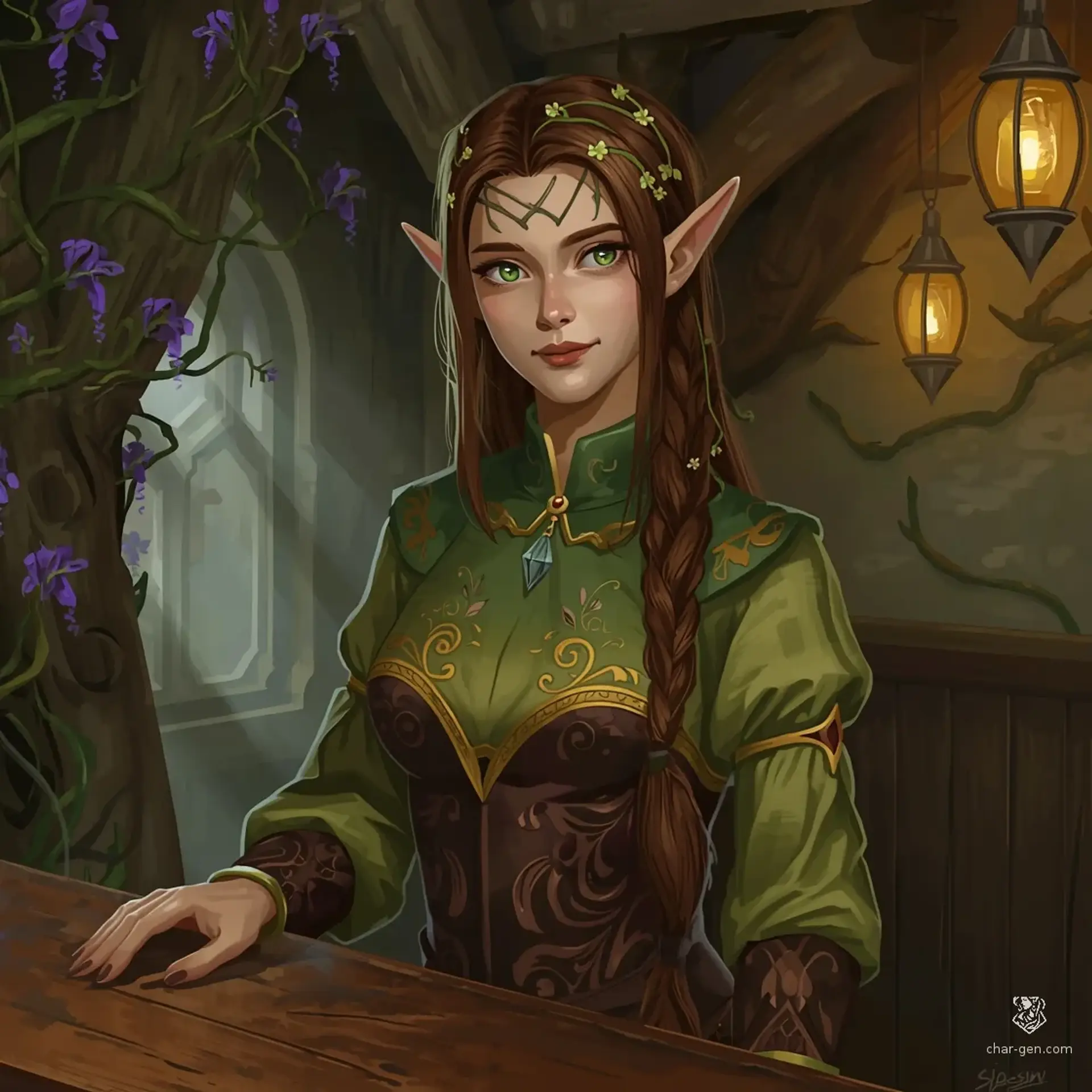 The Hollow Trunk - AI-generated fantasy Tavern