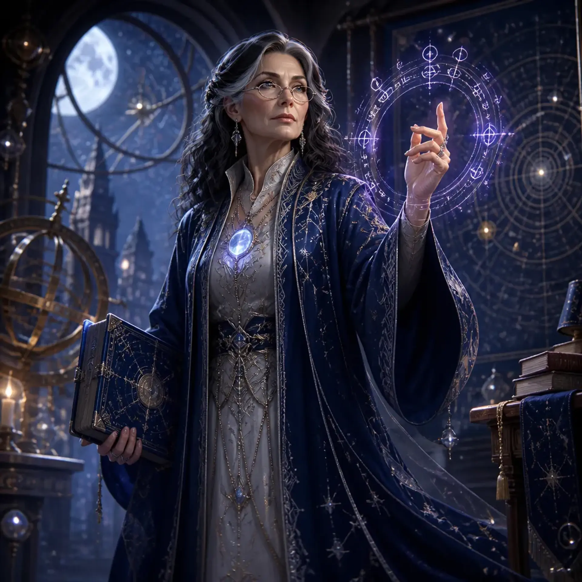 Morgan Astralweave - AI-generated fantasy Character