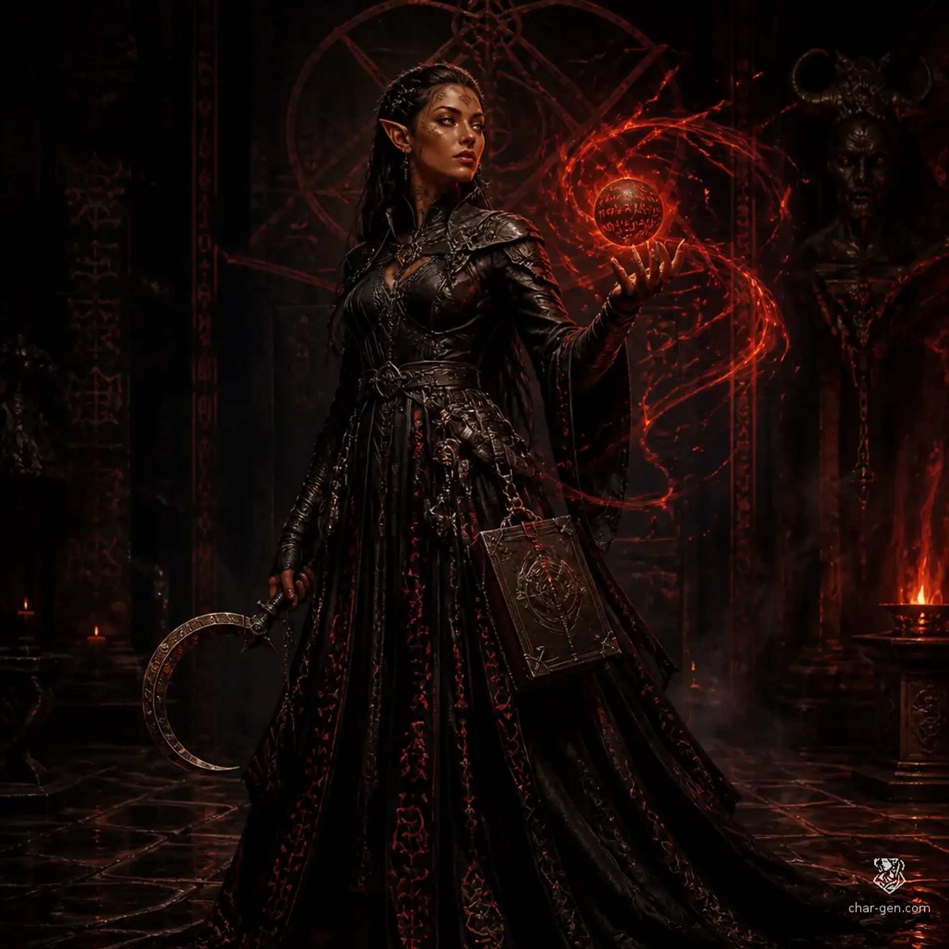 Sszkira Quispe - AI-generated fantasy Character
