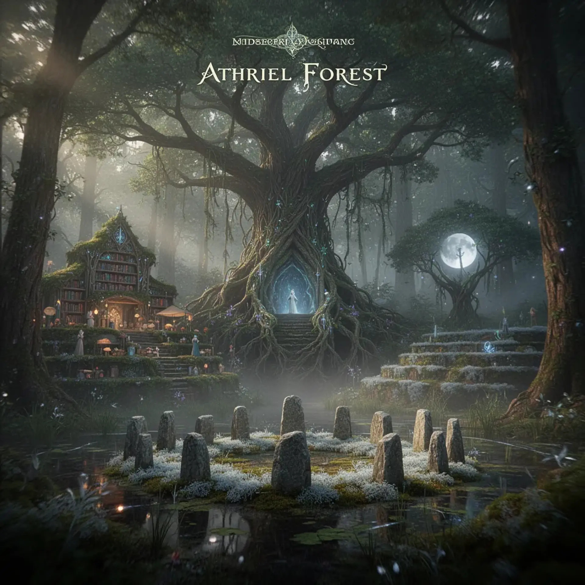 Athriel Forest - AI-generated fantasy Region