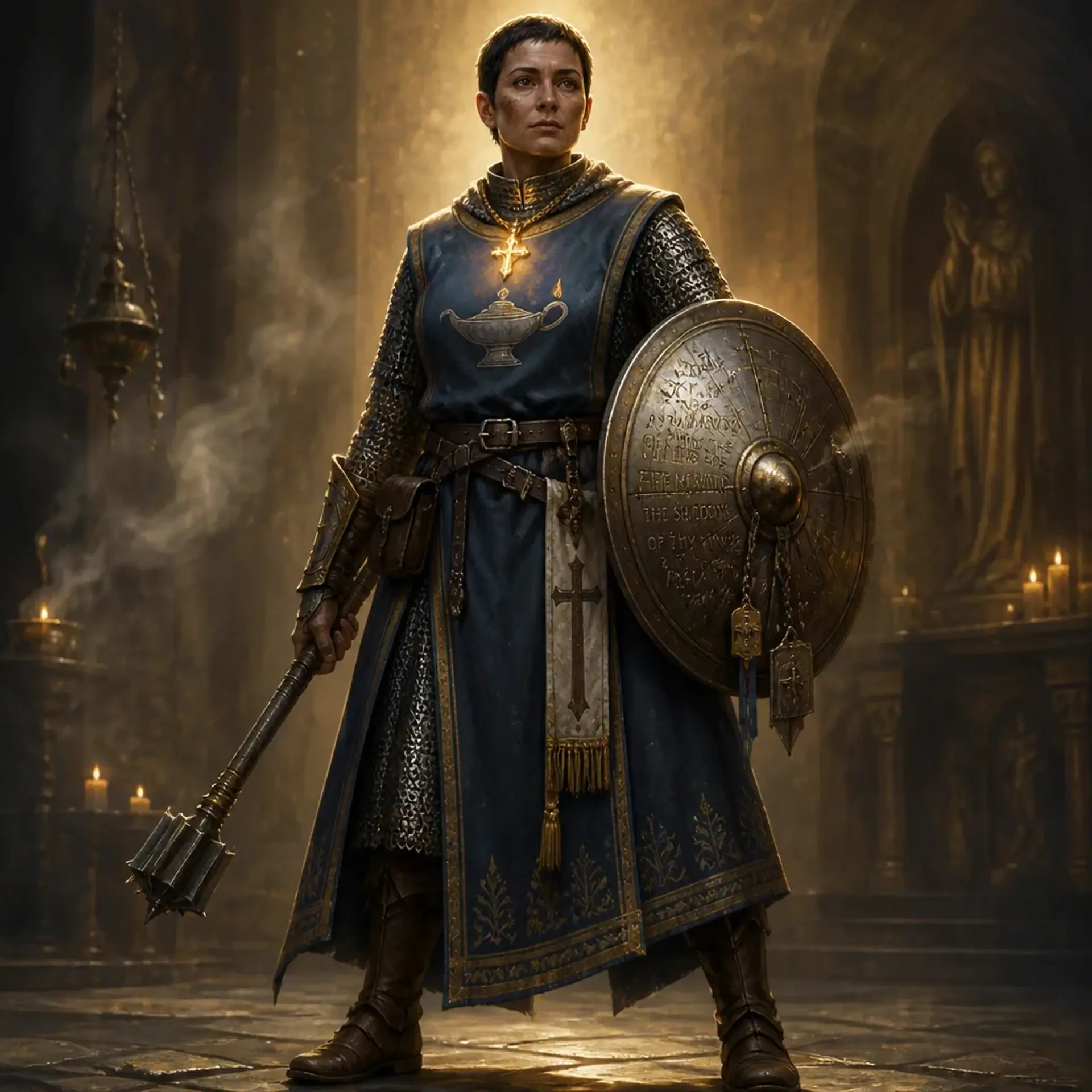 Sister Maela Vann - AI-generated fantasy Character