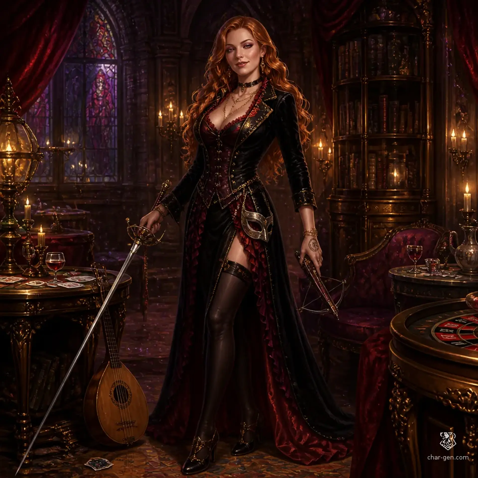 Alyssa Collette aka Roulette - AI-generated fantasy Monster