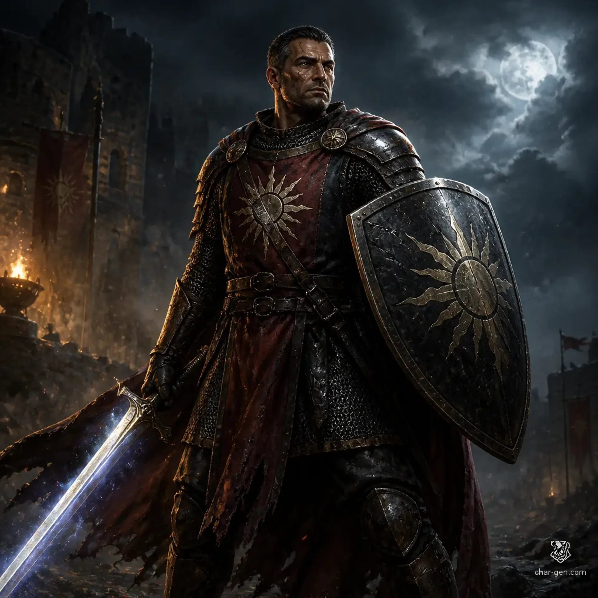 Maximus Godsreach - AI-generated fantasy Character