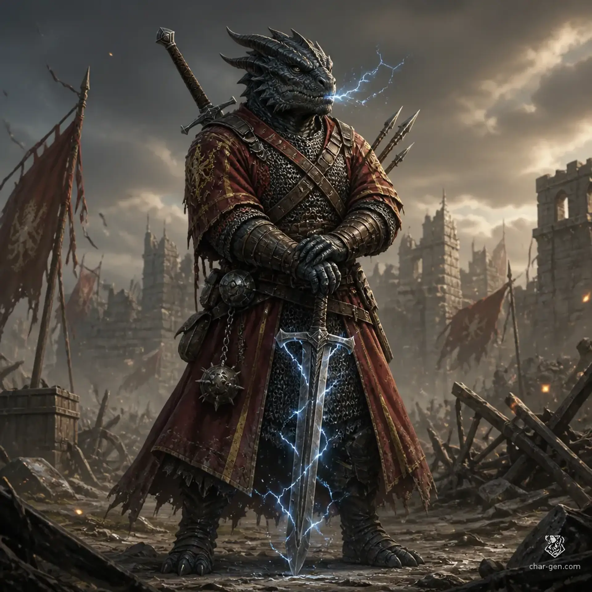 Khragzun Tervok - AI-generated fantasy Character