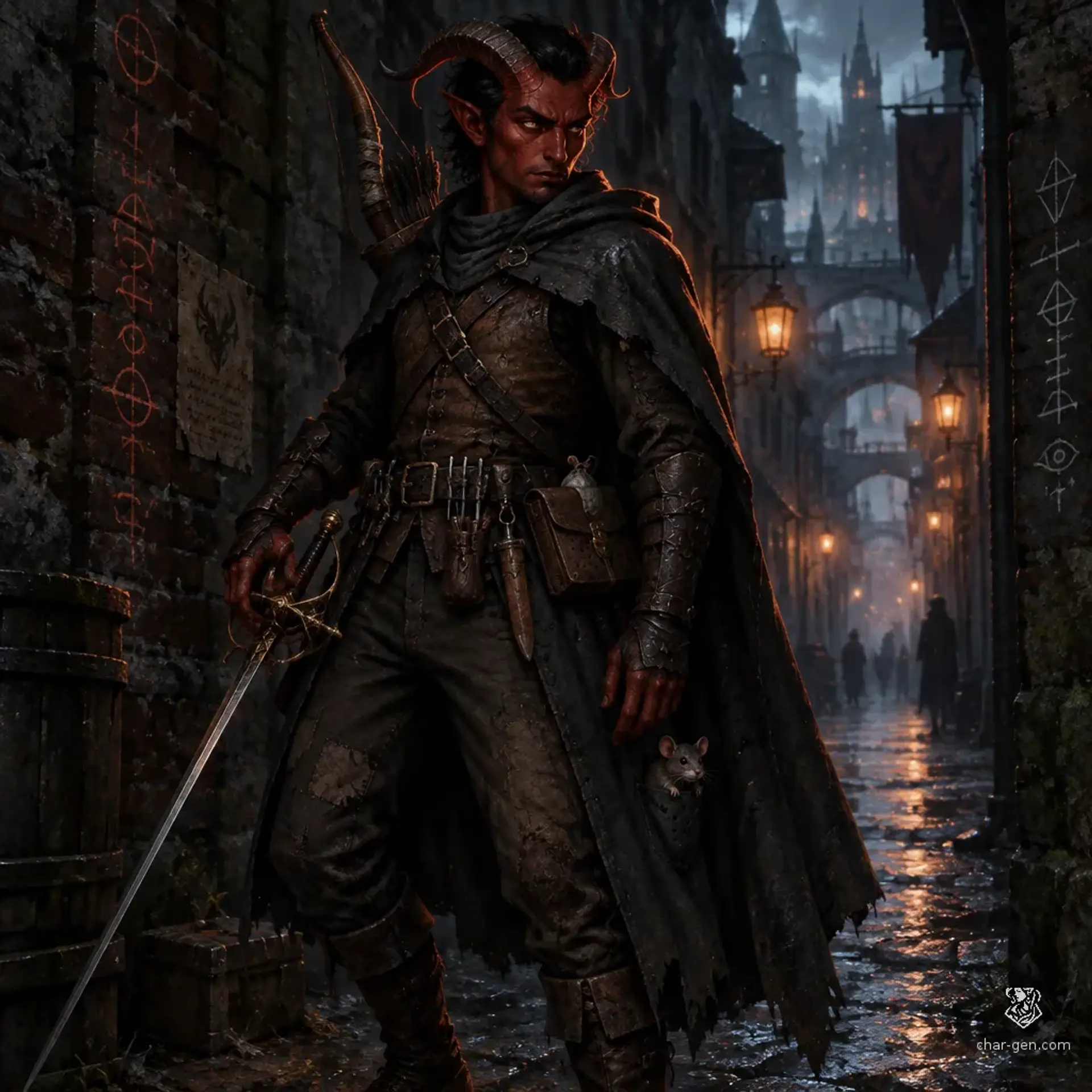 Thaxus Karigan - AI-generated fantasy Character