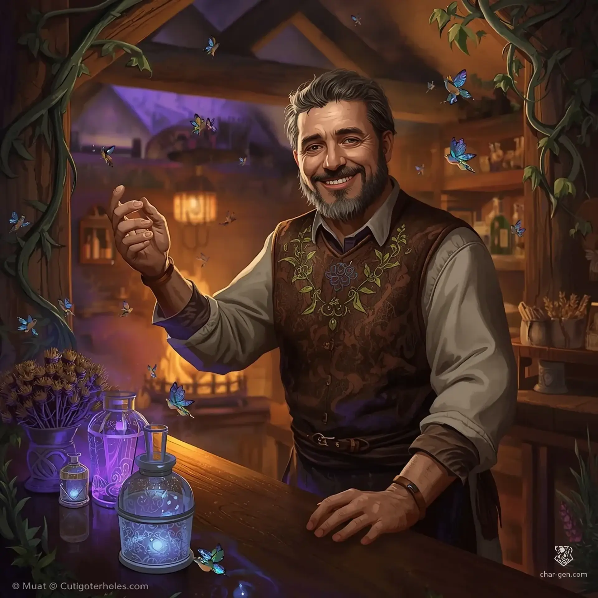 The Whistling Thistle - AI-generated fantasy Tavern