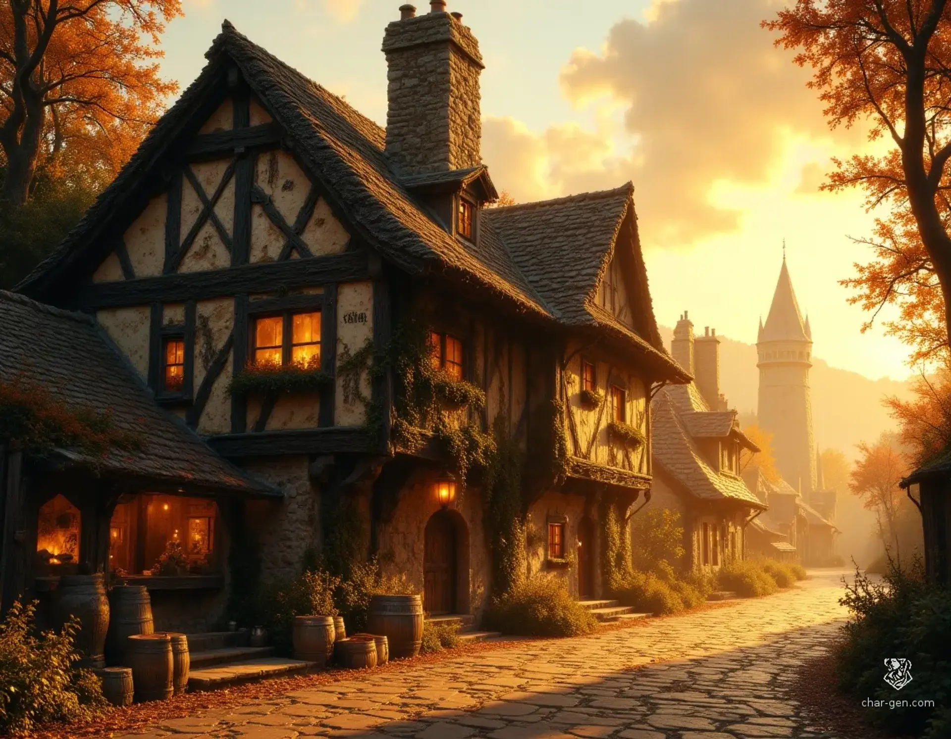 The Hearth & Haversack - AI-generated fantasy Tavern