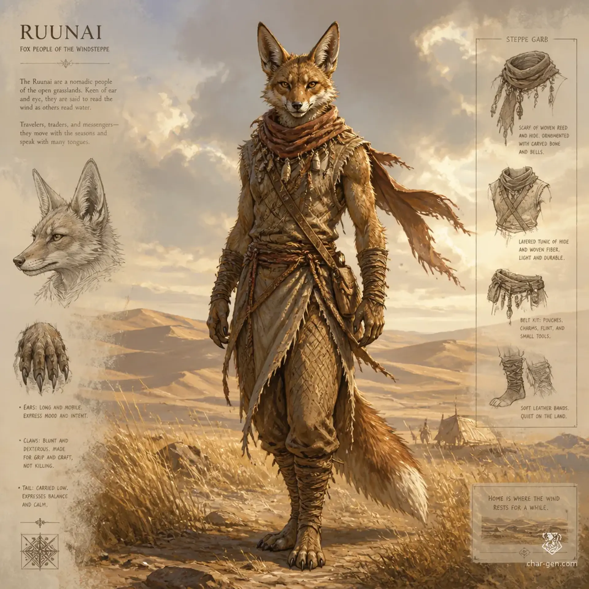 Ruunai - AI-generated fantasy Species