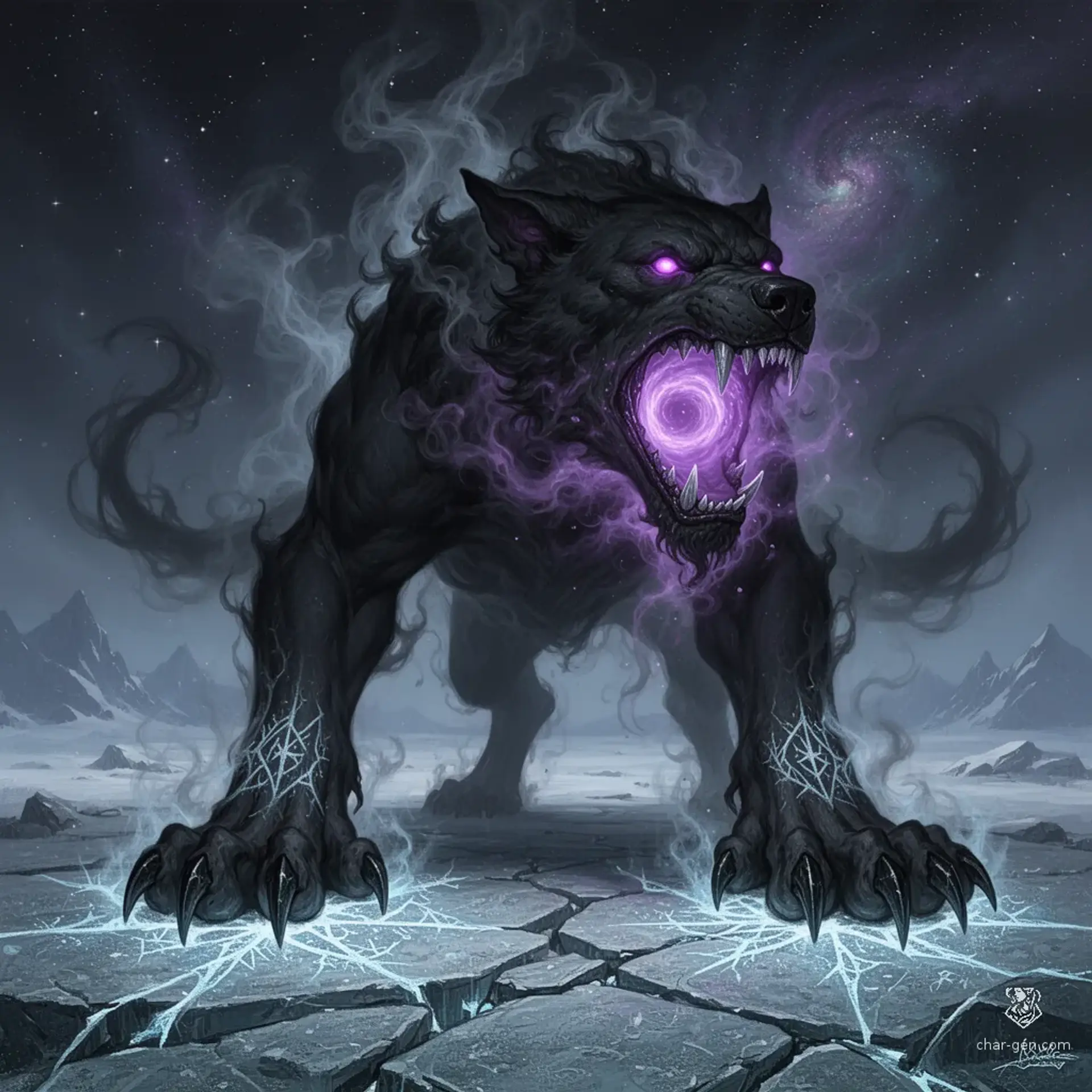 Umbral Frost-Fang - AI-generated fantasy Monster