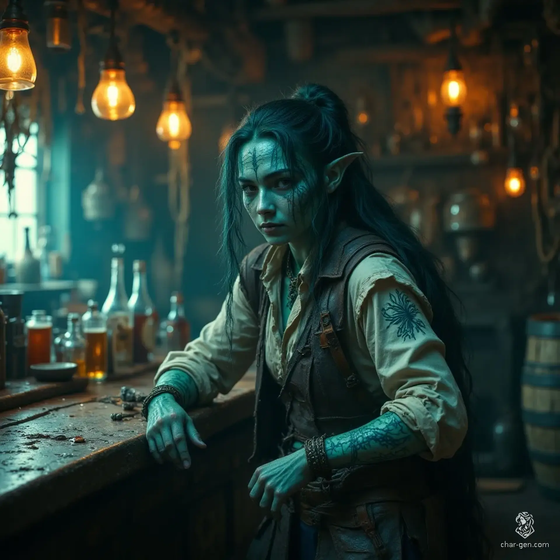 The Whispering Shell - AI-generated fantasy Tavern