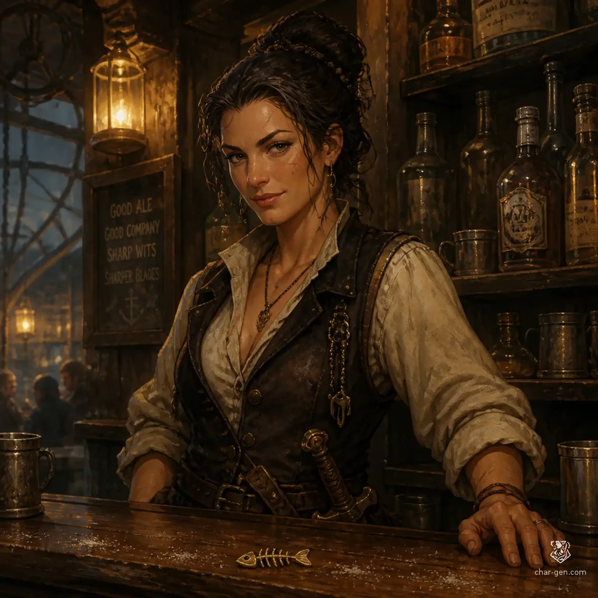 The Rusted Keel - AI-generated fantasy Tavern